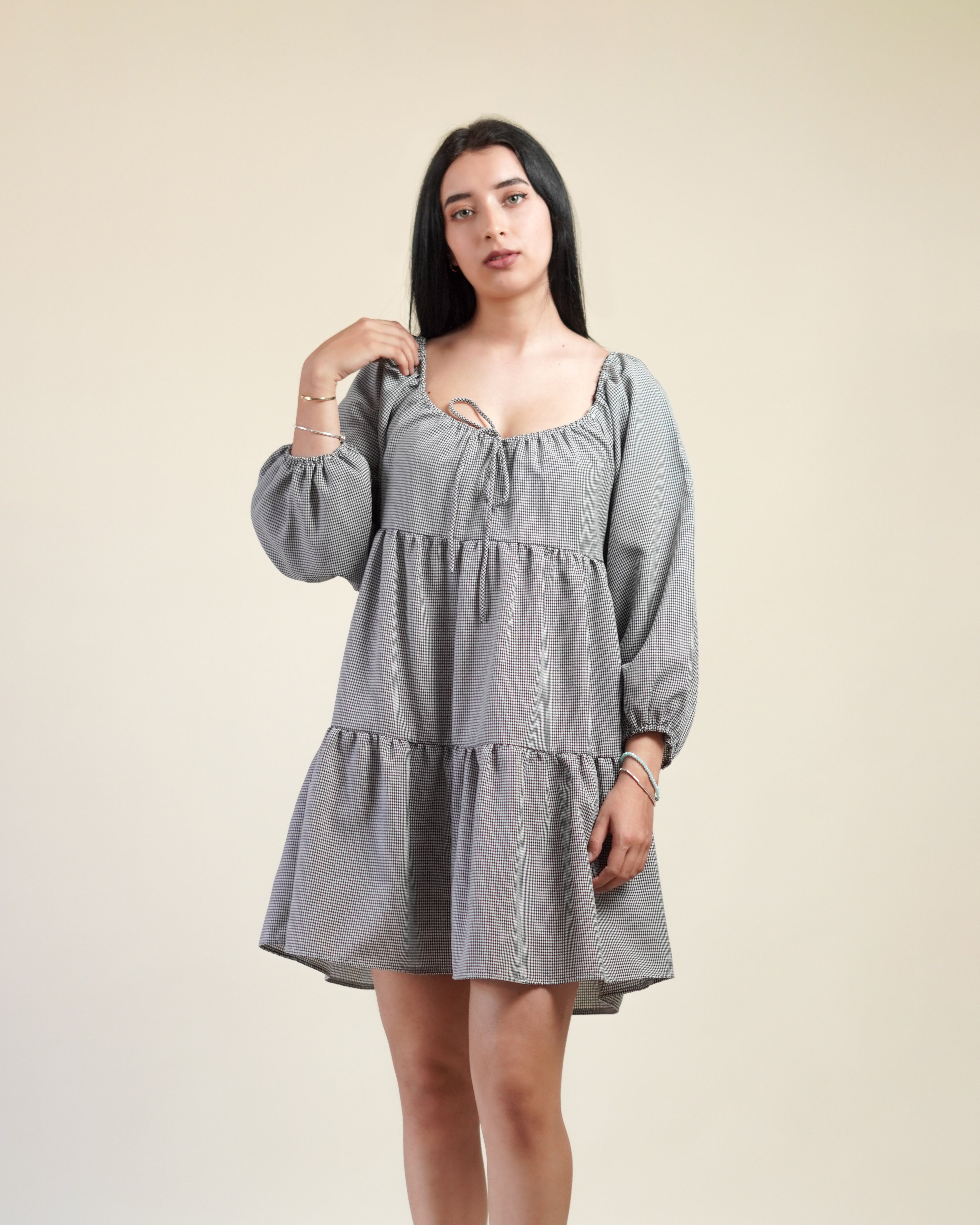 Vestido Corto Cuadritos