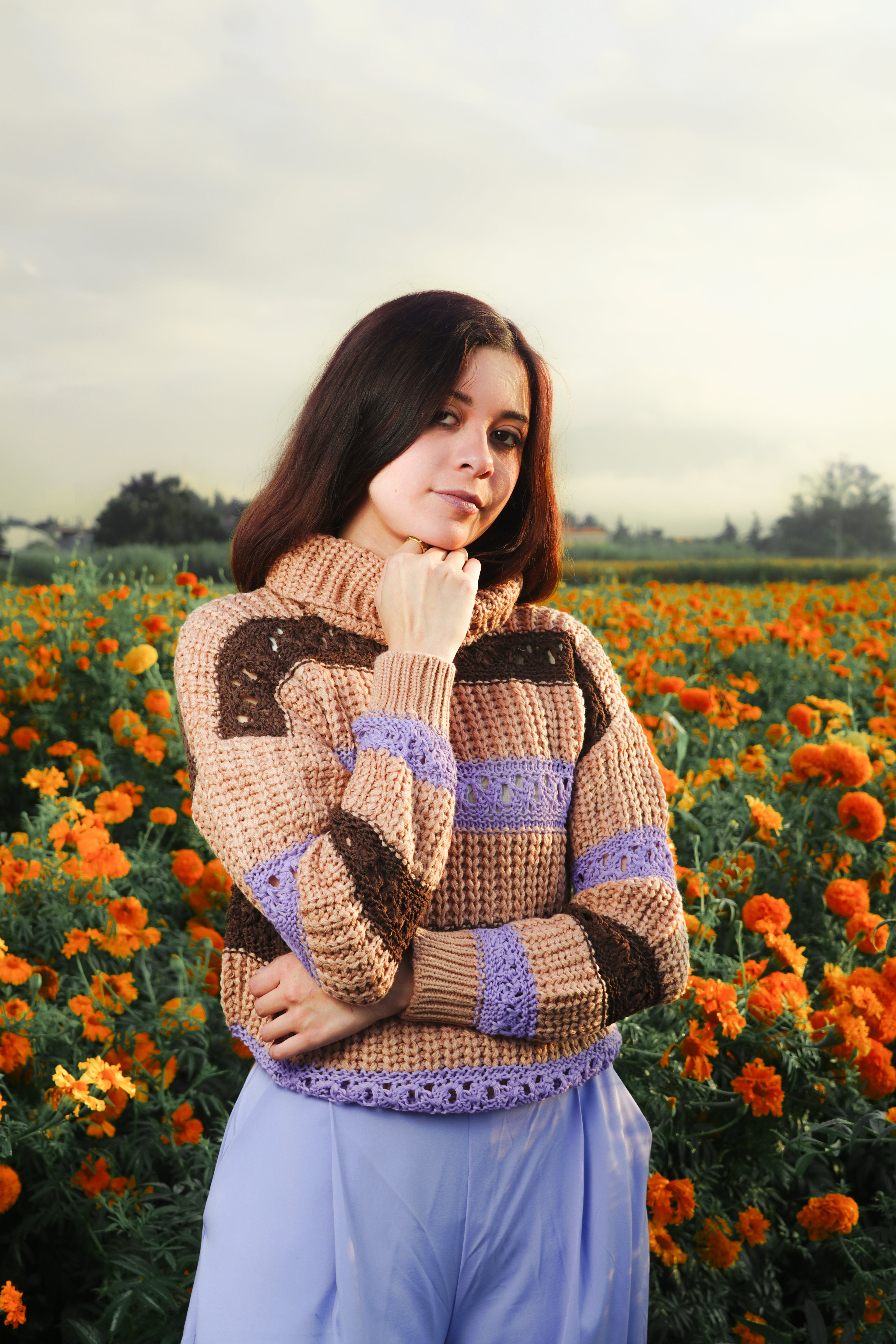 Suéter Cuello Tortuga Café