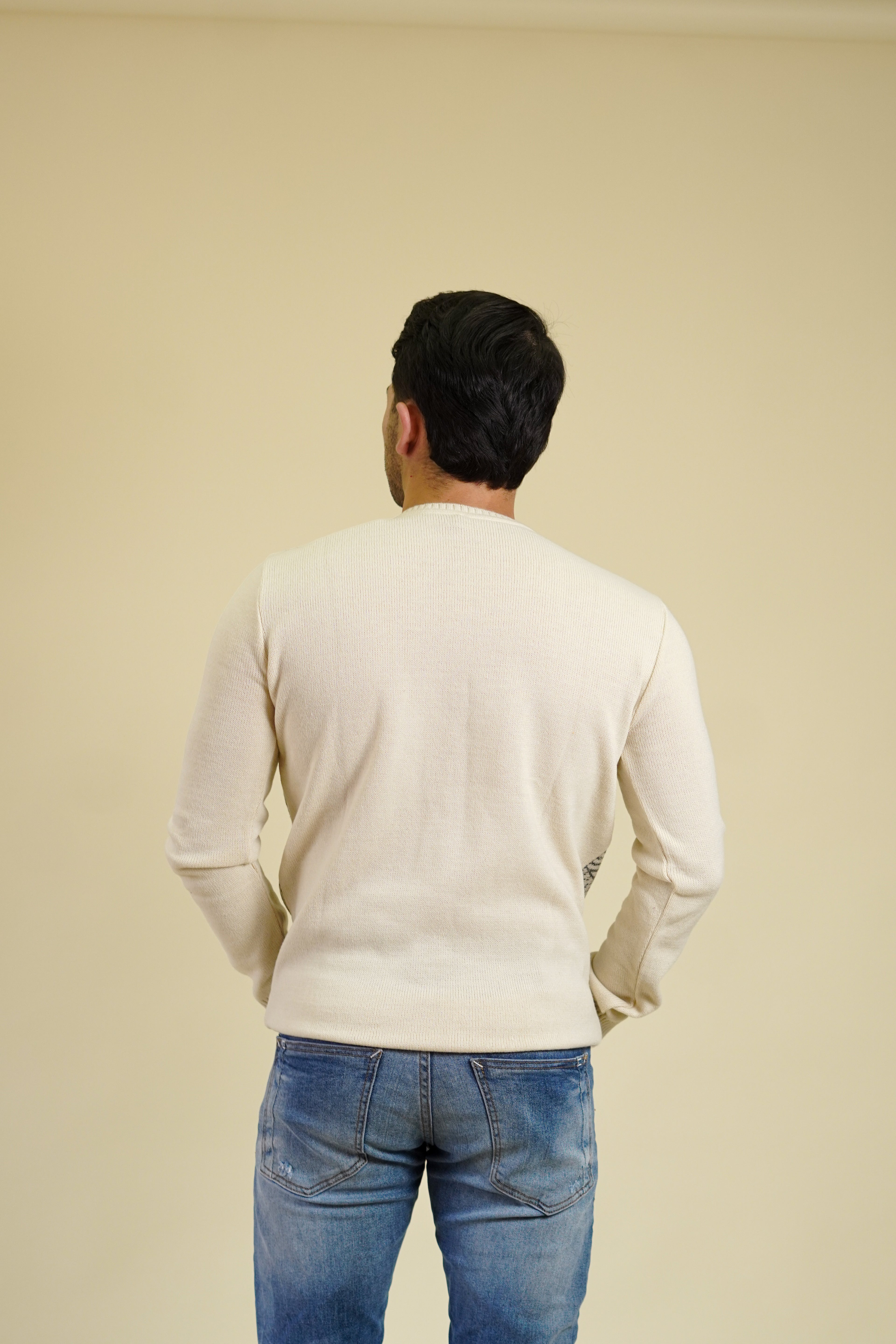 Suéter Beige Grecas