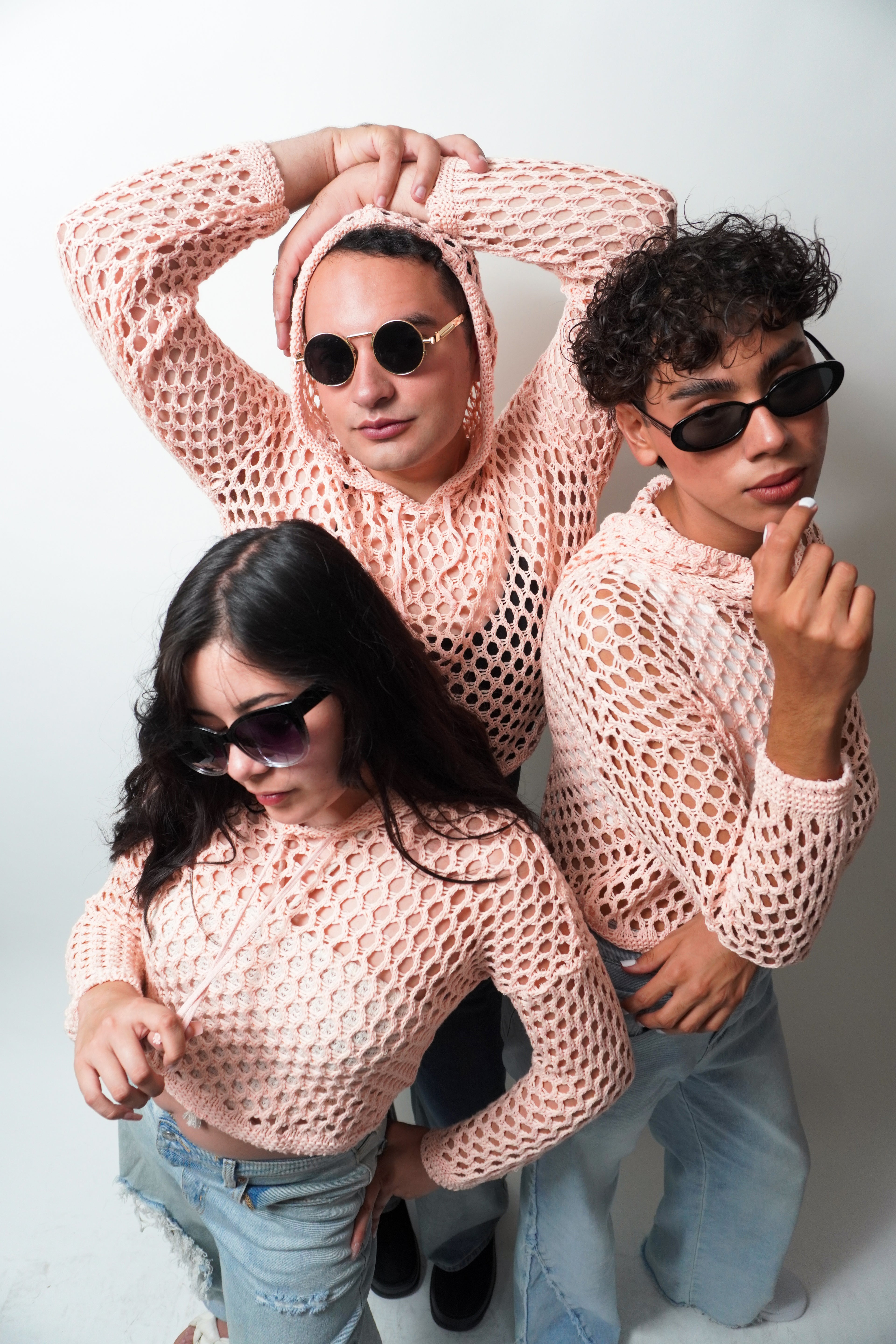 Sudadera Calada Coral