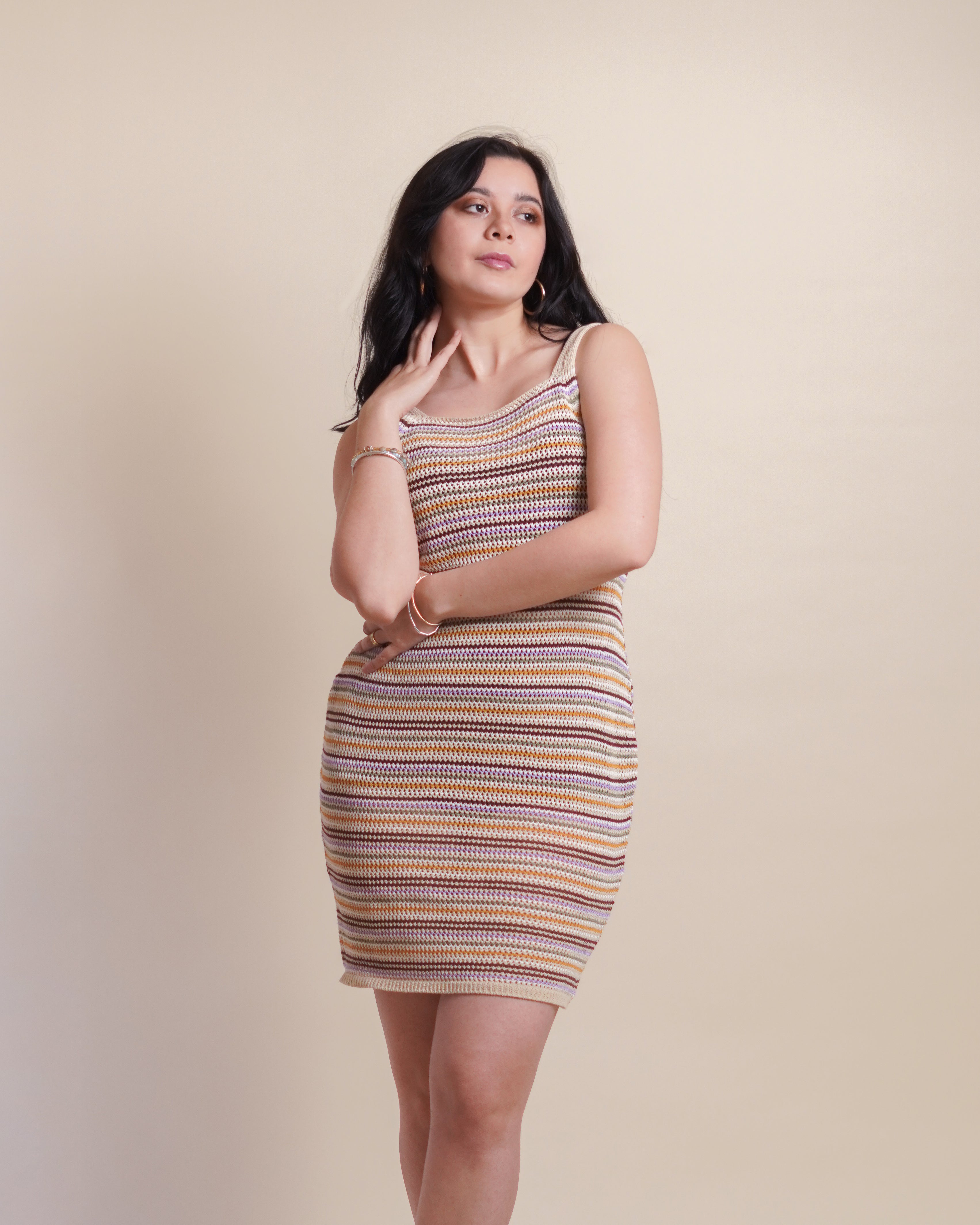 Vestido Calado Multicolor