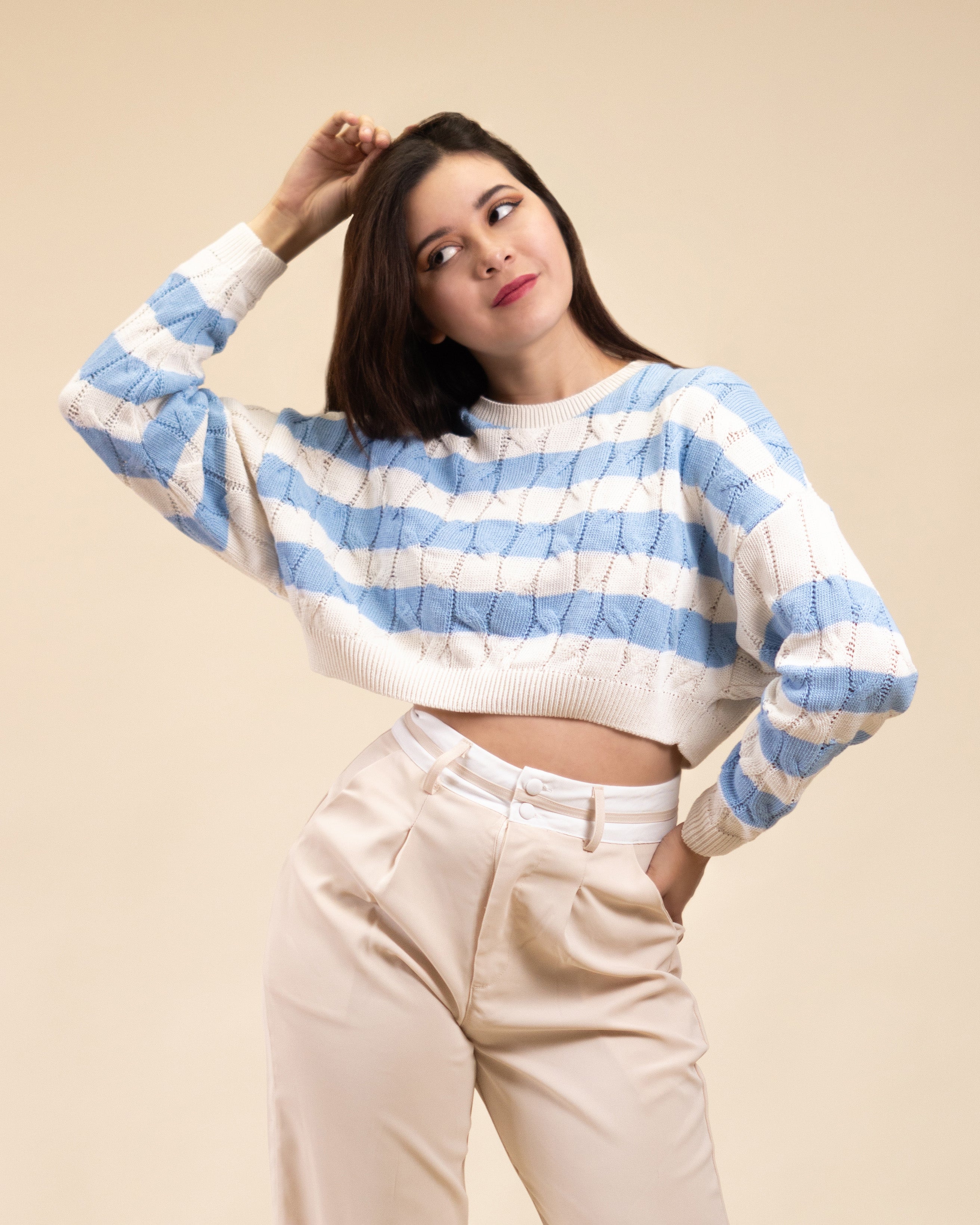 Suéter Corto Trenzado