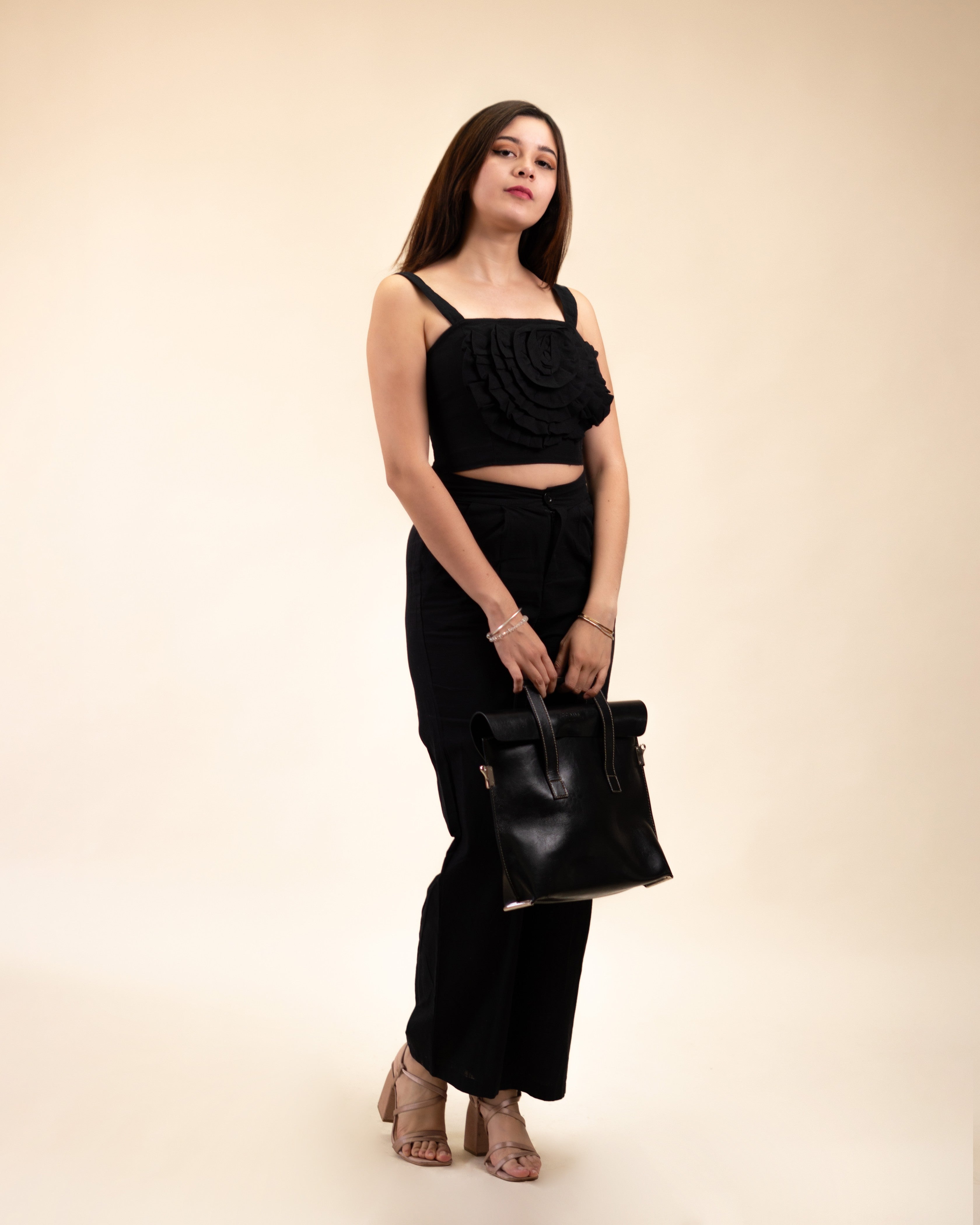 Set Pantalón + Top Flor