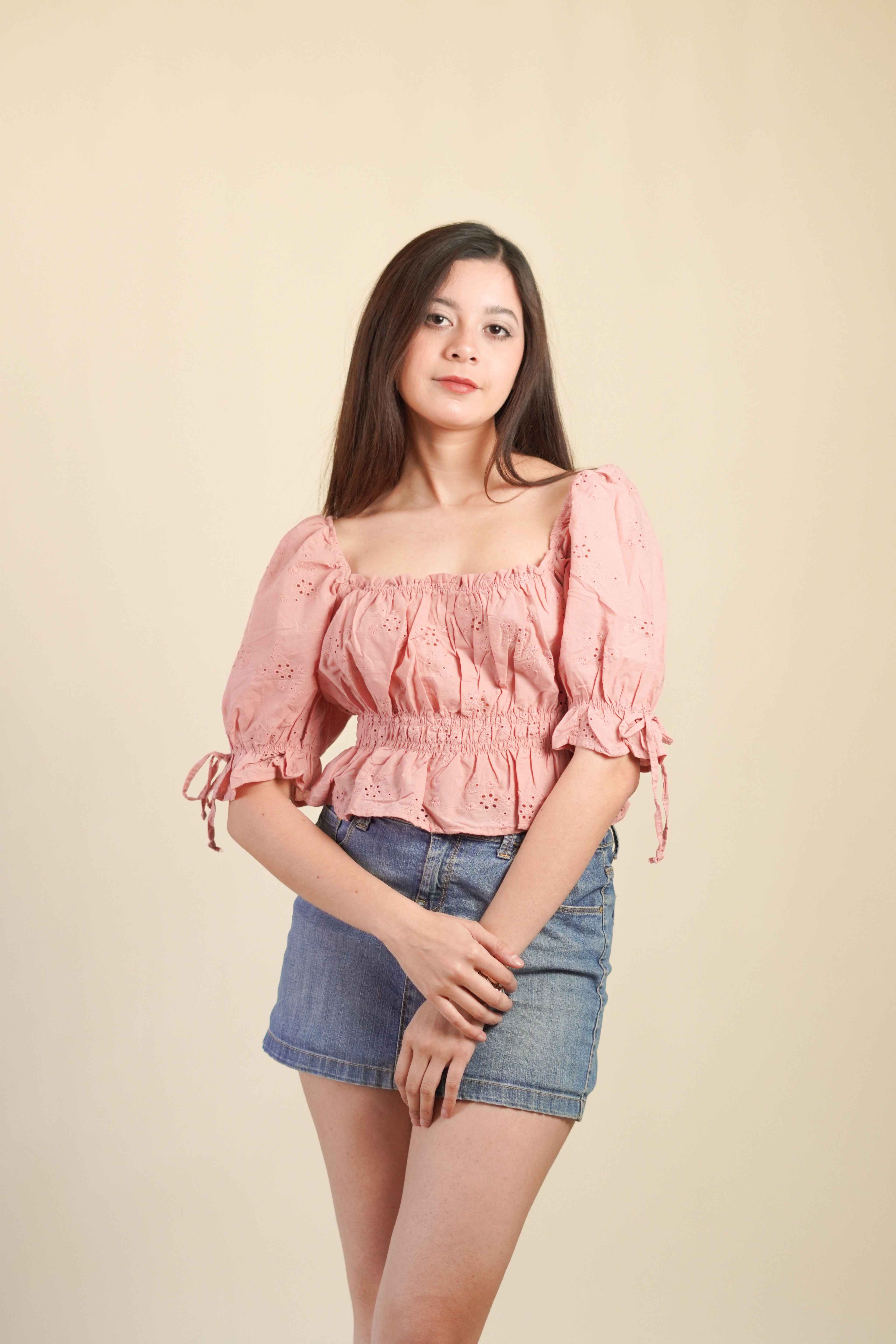 Blusa Campesina Rosa