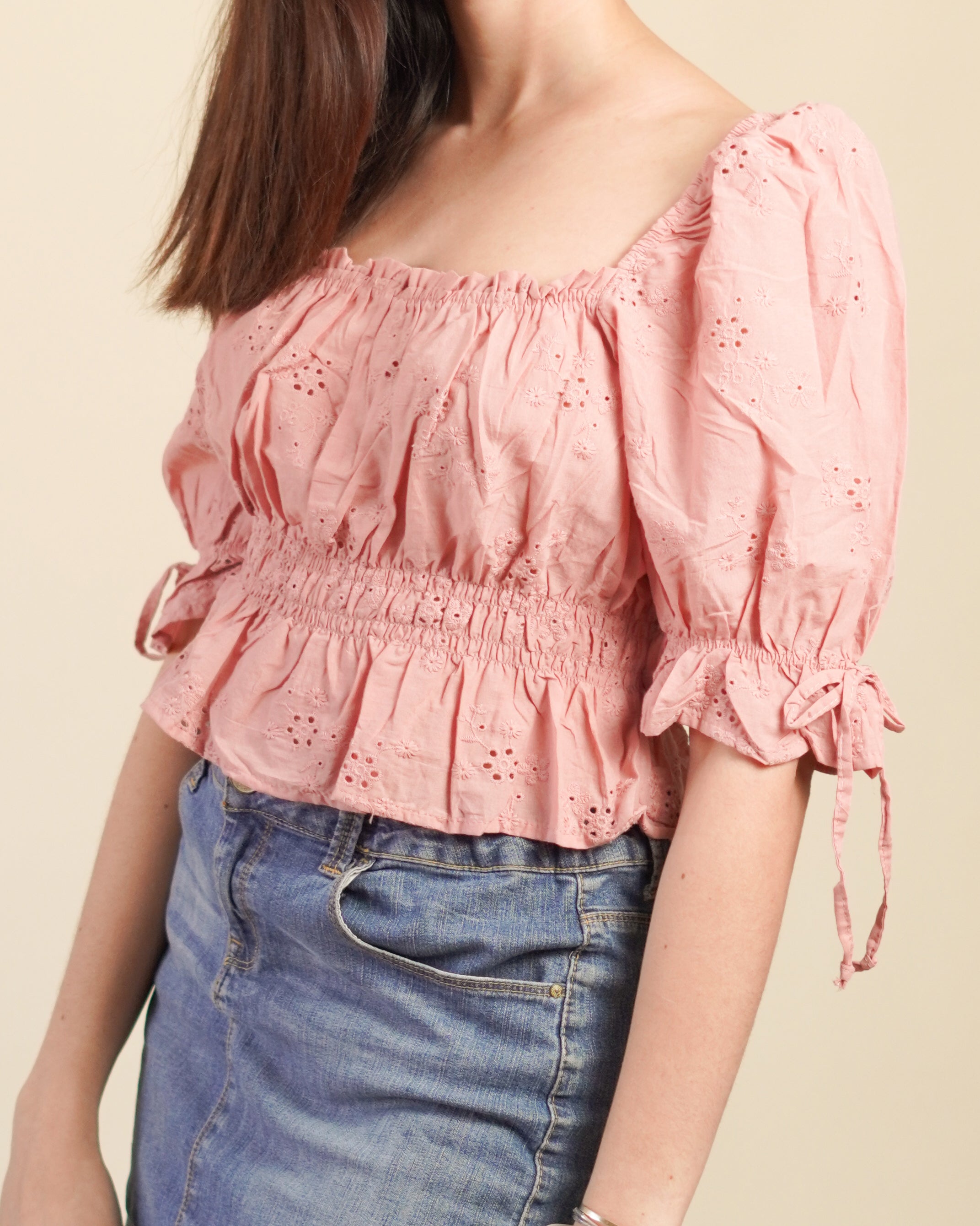 Blusa Campesina Rosa