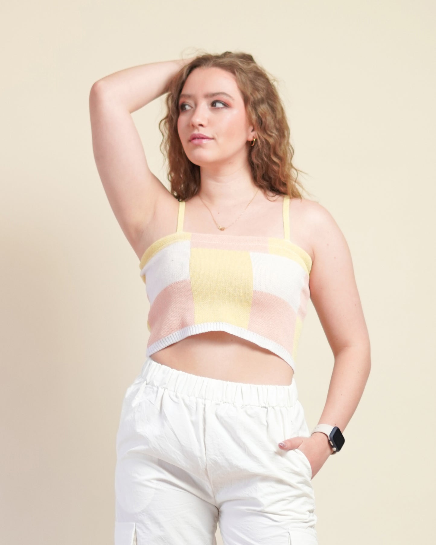 Top Corto Pastel