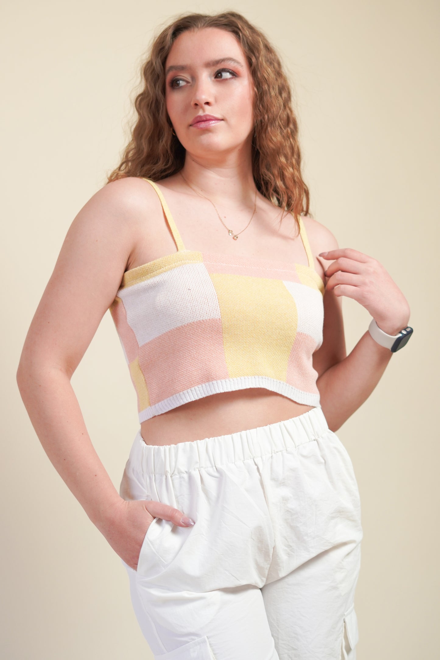 Top Corto Pastel