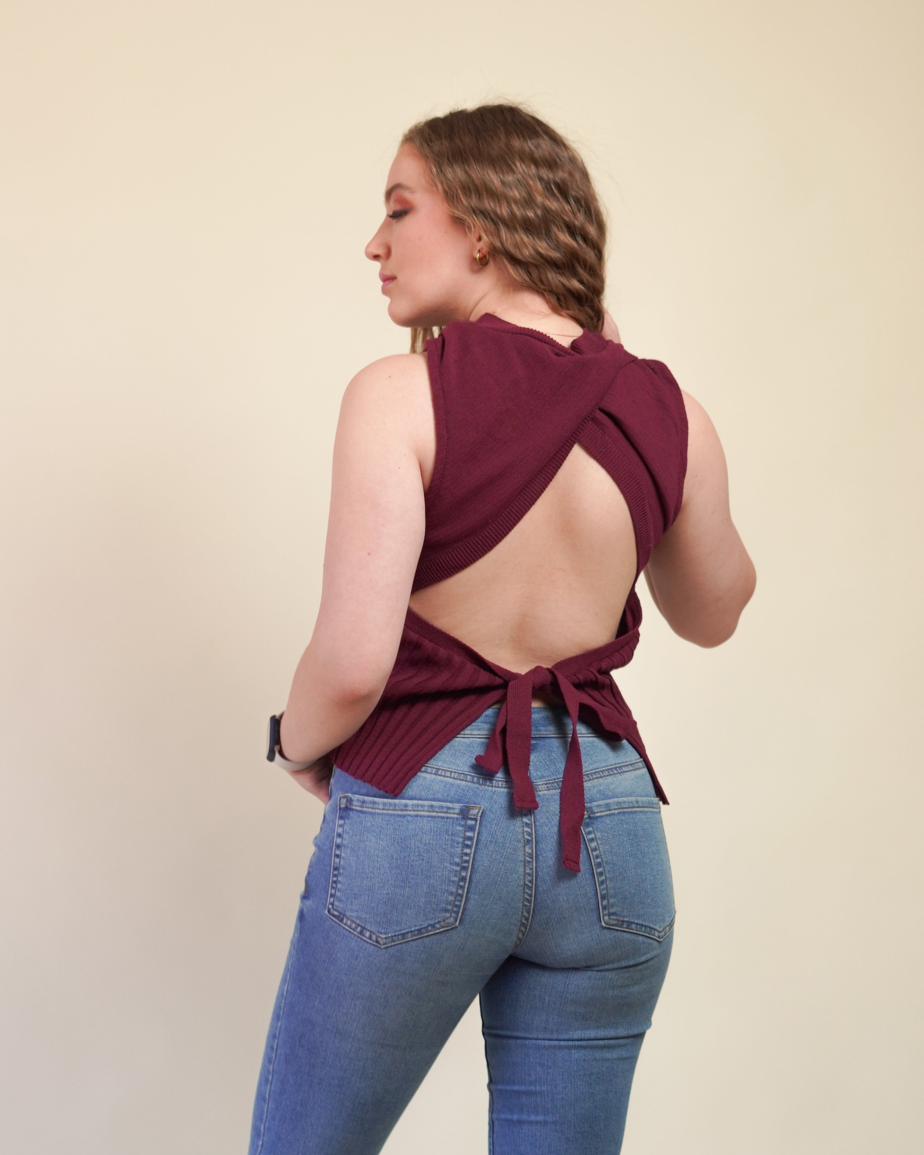 Blusa Espalda Asimétrica