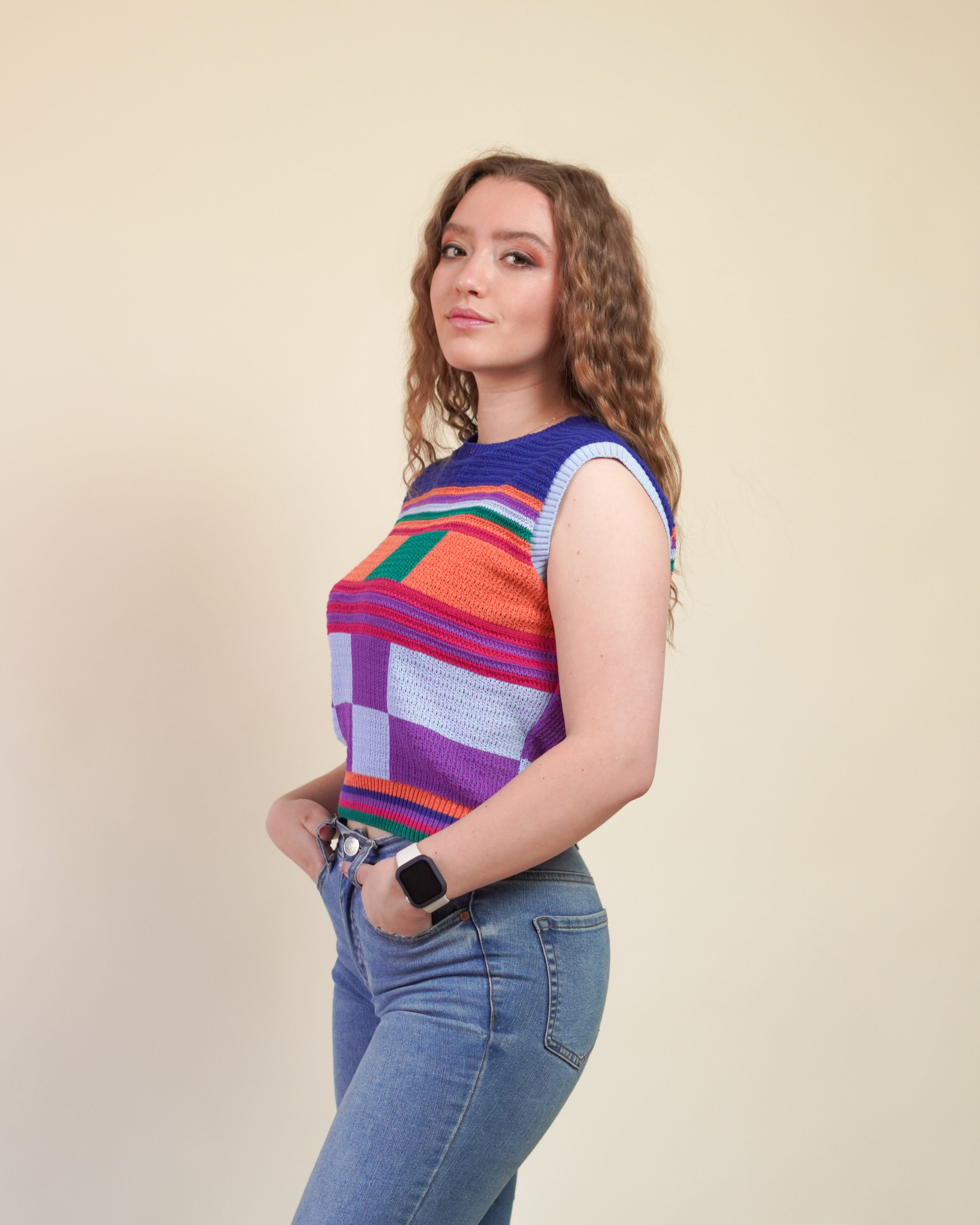 Top Multicolor Geométrico