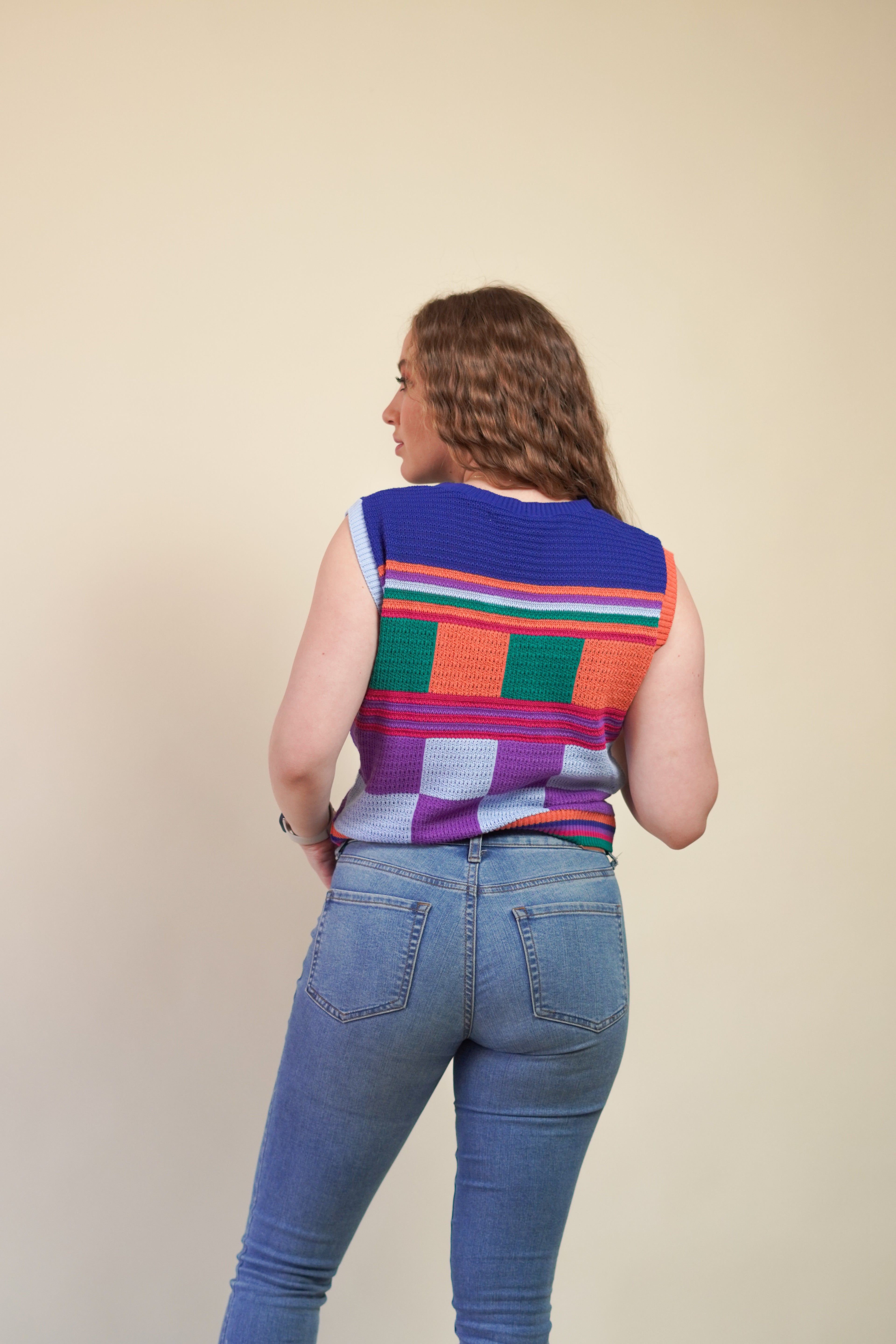 Top Multicolor Geométrico