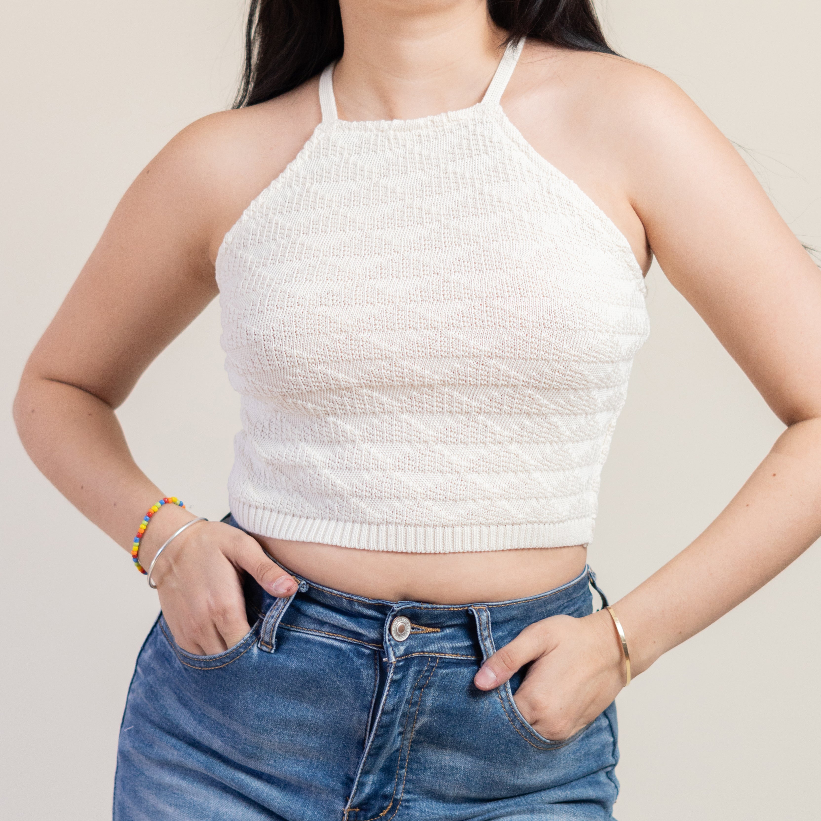 Top Halter Tejido