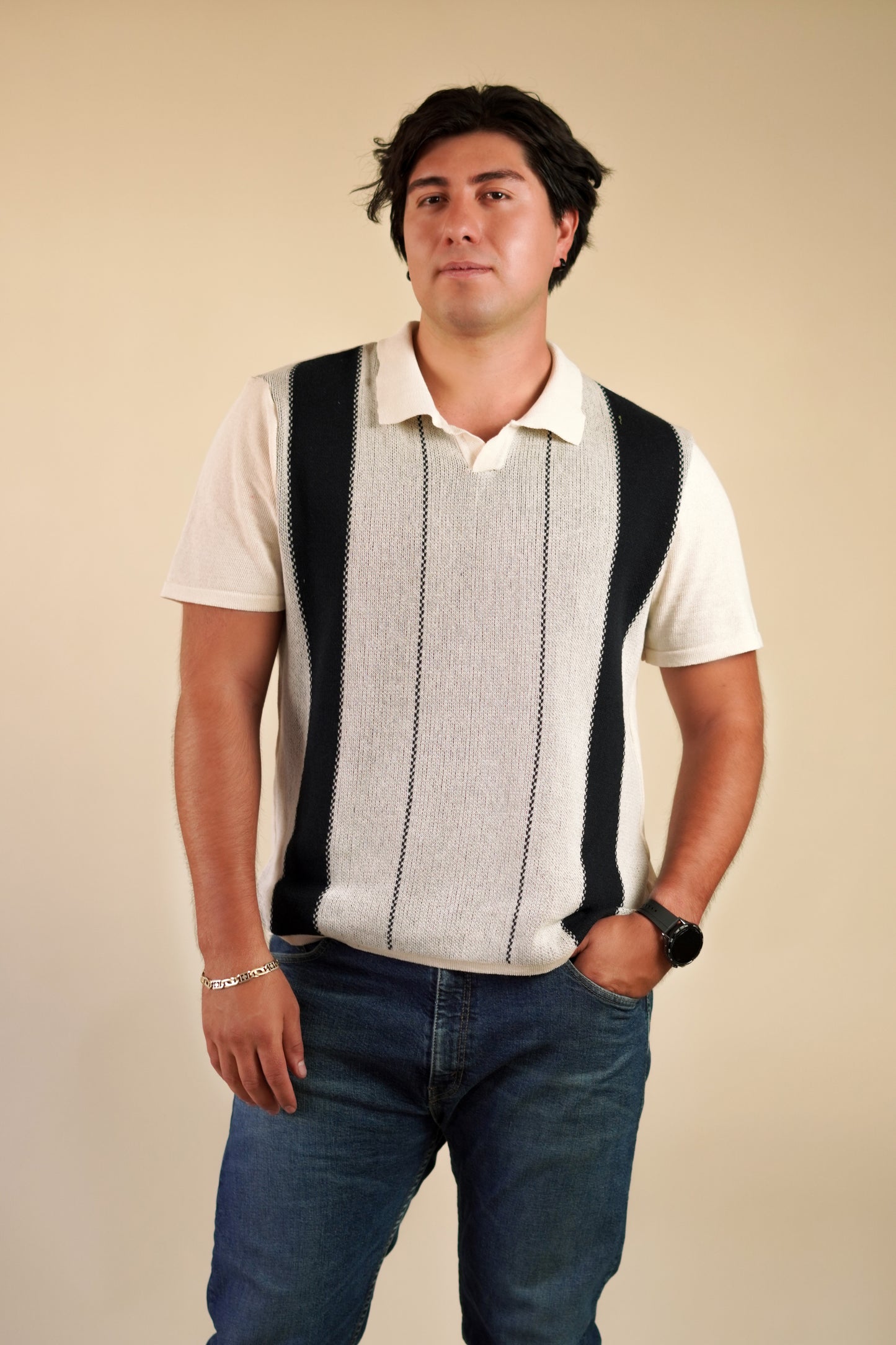 Playera Polo Rayas