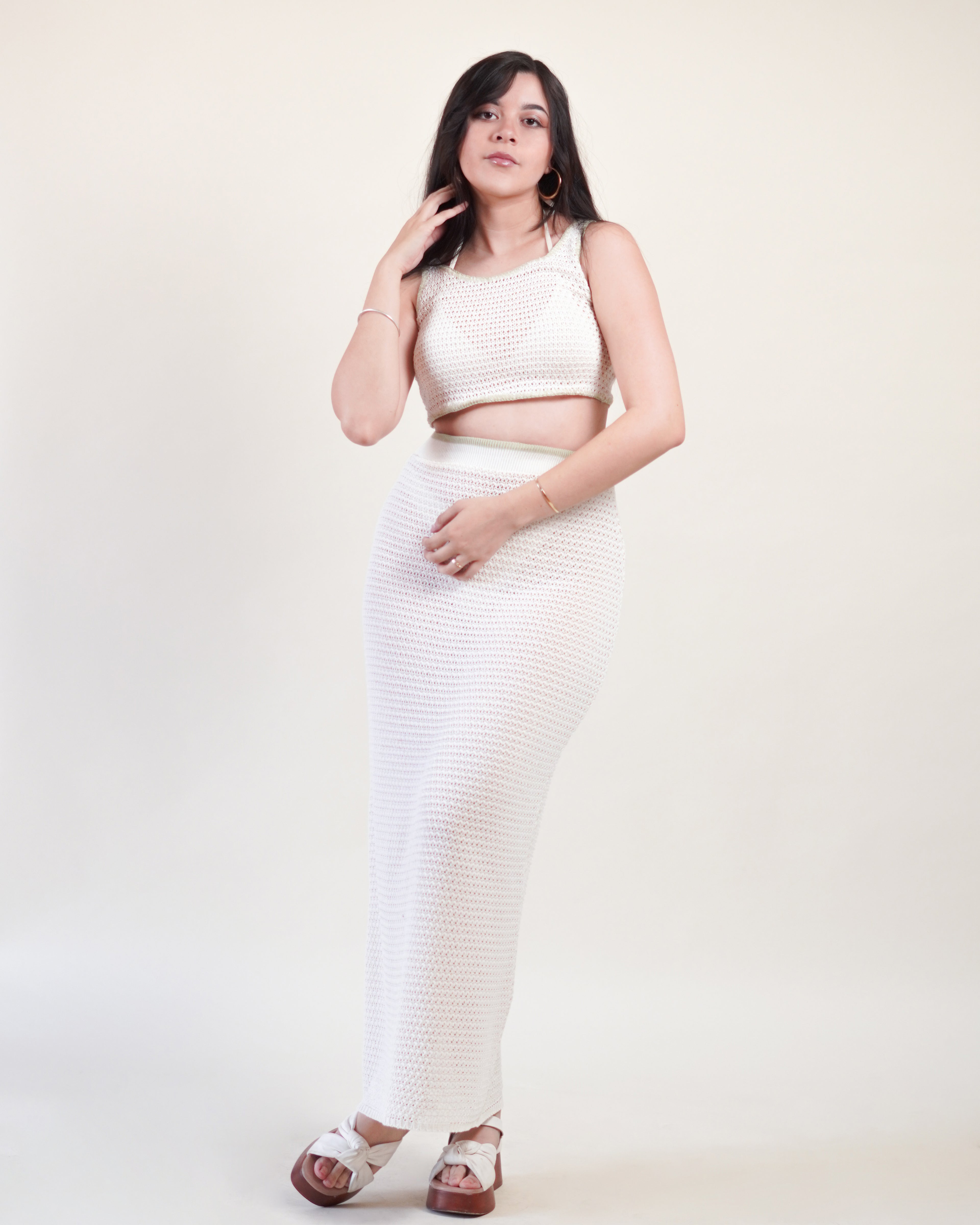 Set Top y Falda Larga