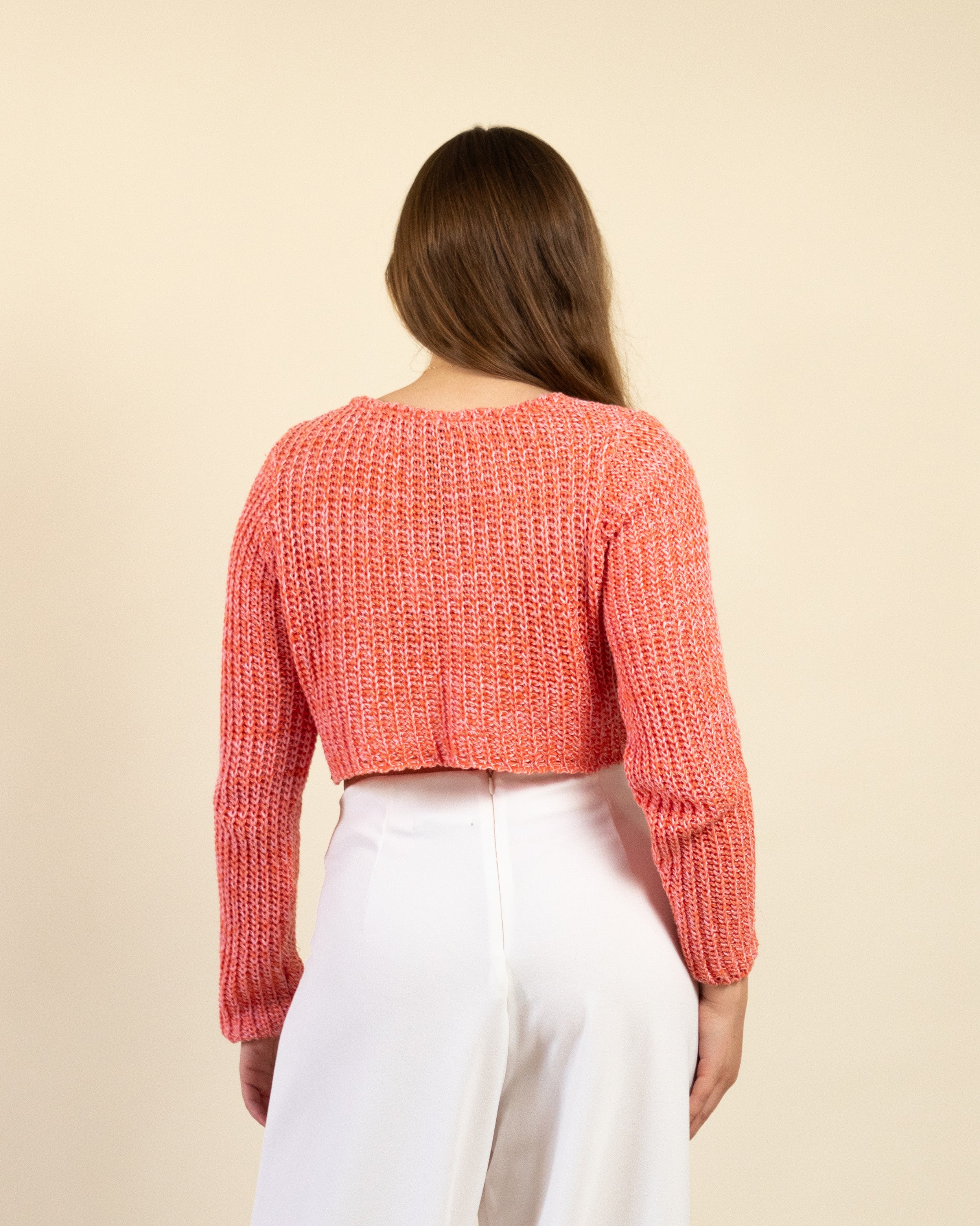 Cárdigan Coral Corto