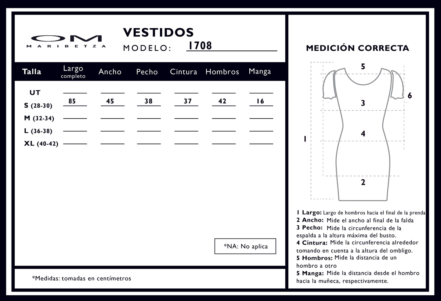 Vestido Azul Eléctrico