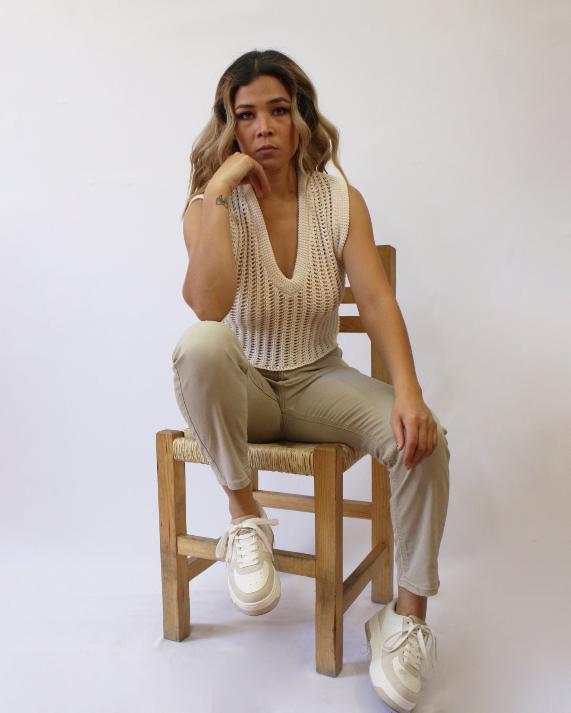 Chaleco Calado Corto