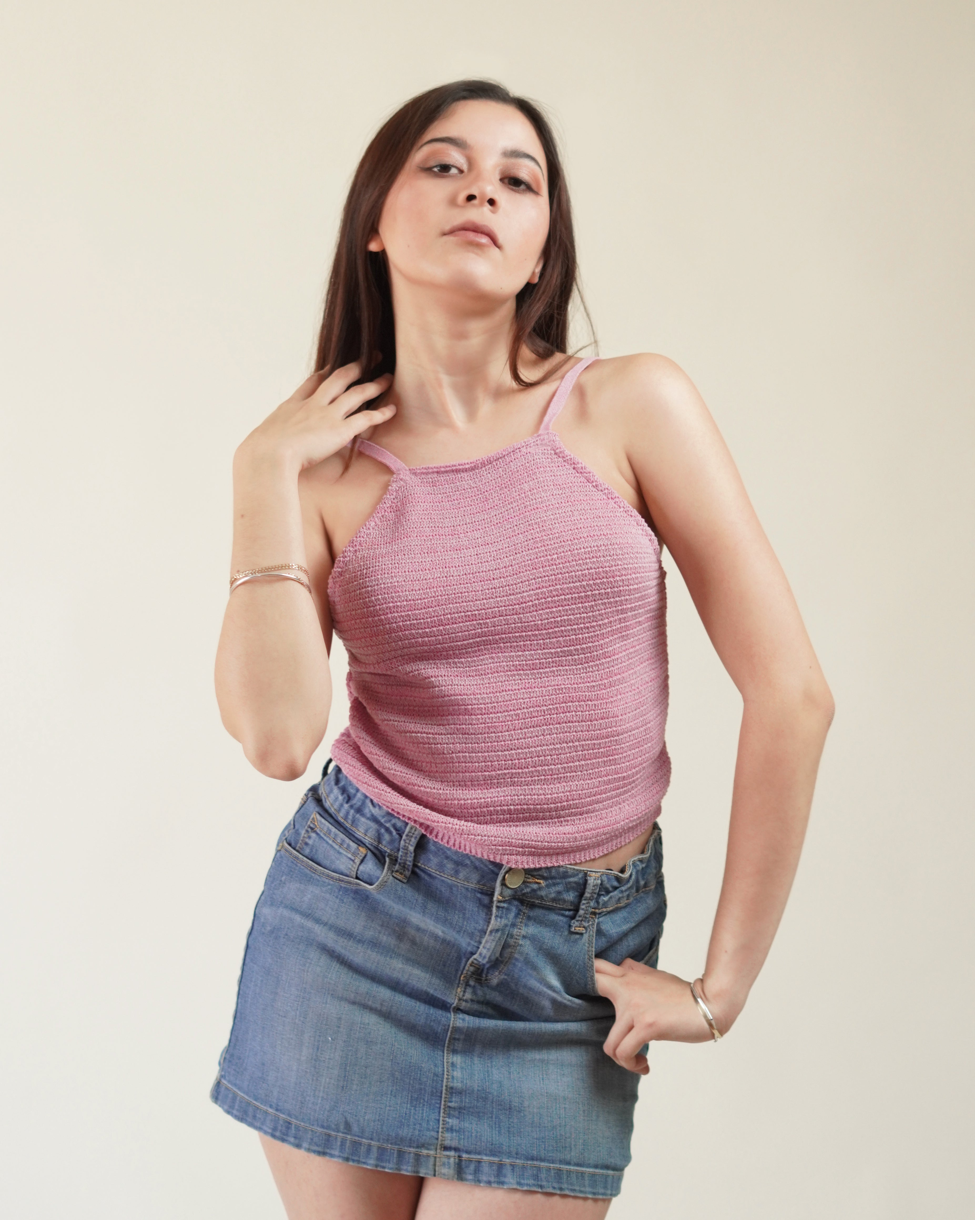 Top Rosa Tirantes