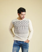 Suéter Beige Grecas