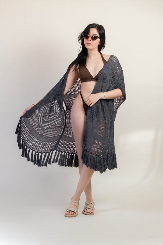 Kimono Tejido Barbas