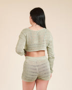Set Short y Crop Top