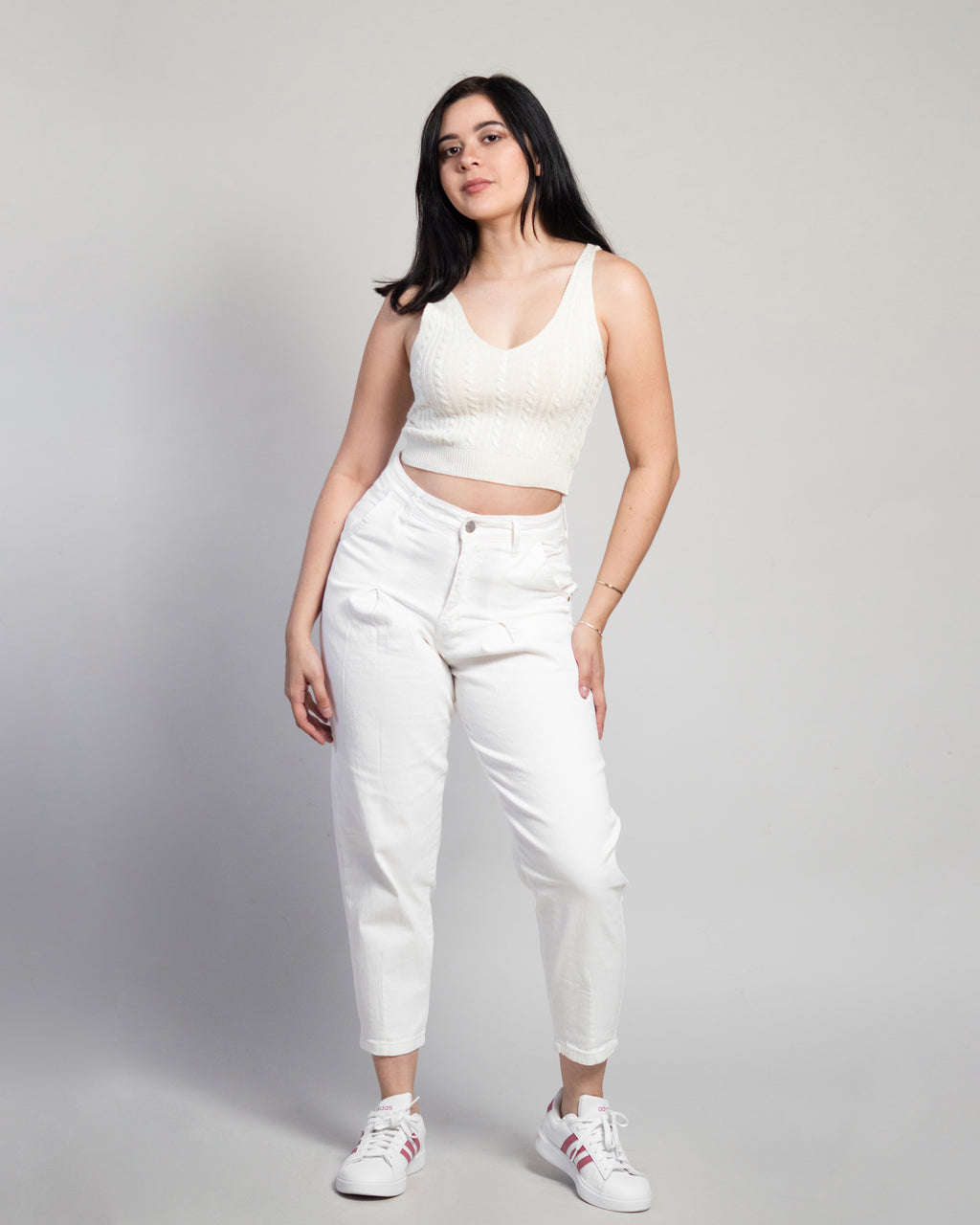 Pantalón Mom Mezclilla