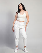 Pantalón Mom Mezclilla