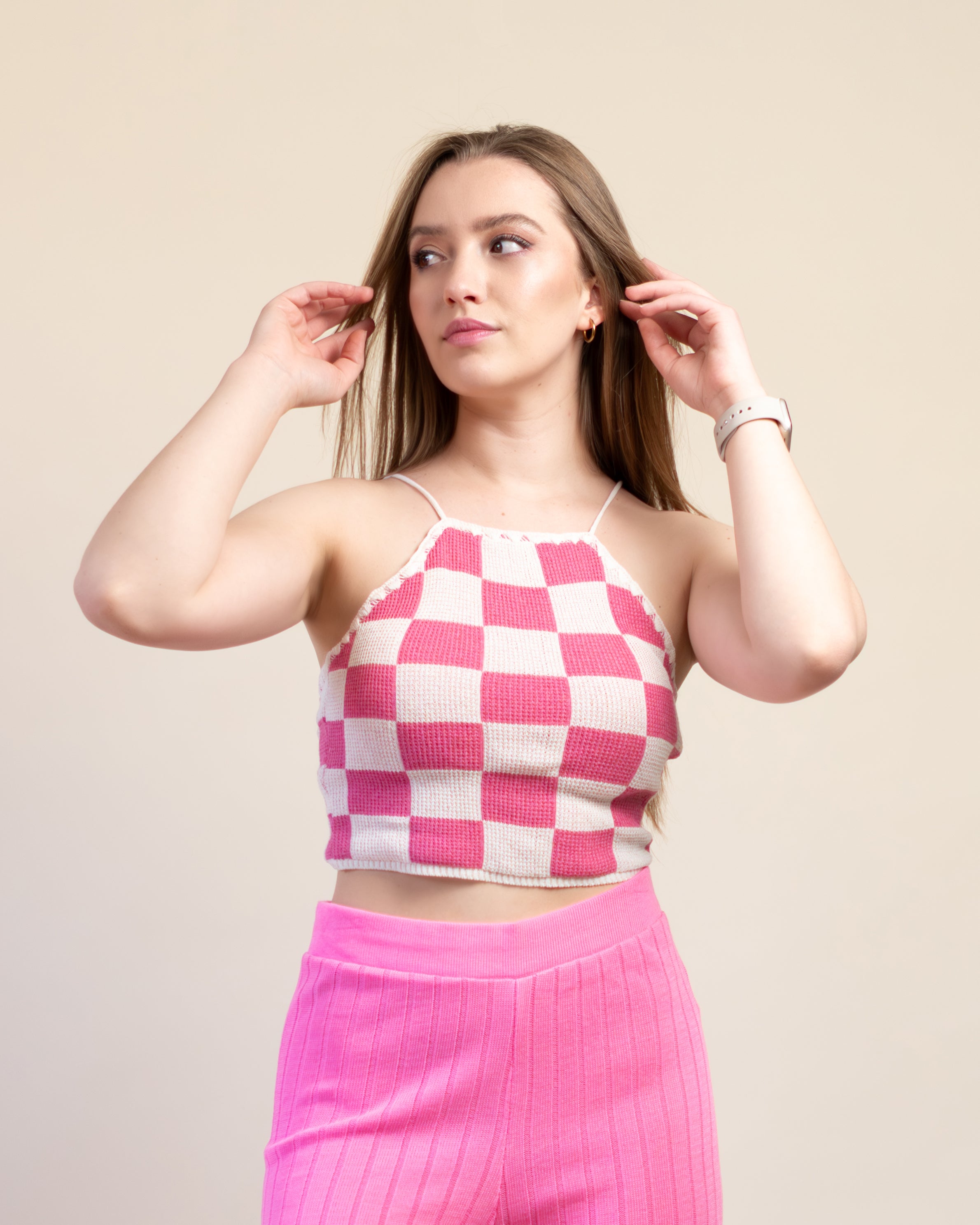 Top Halter Cuadros