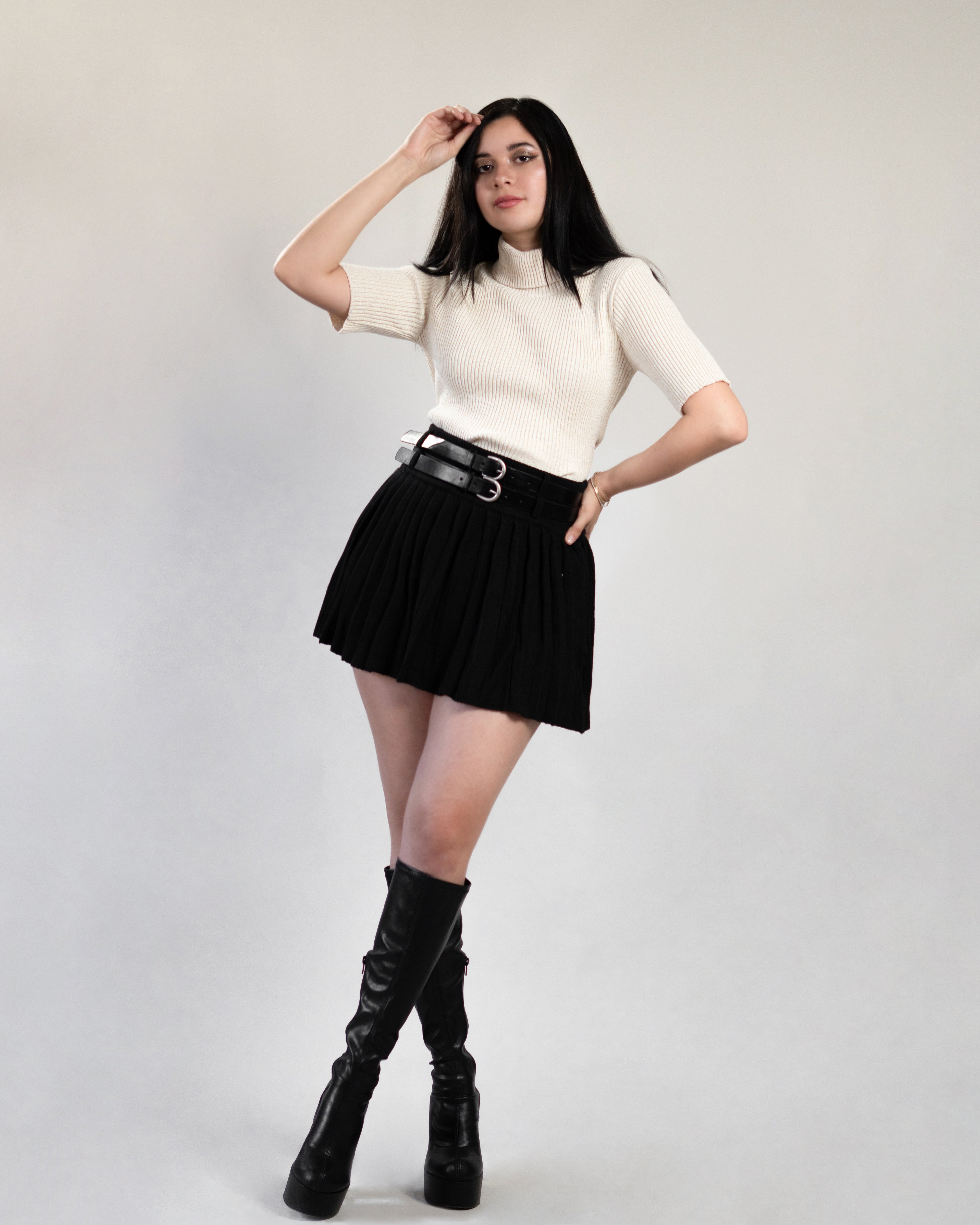 Blusa Brillo Cuello Tortuga
