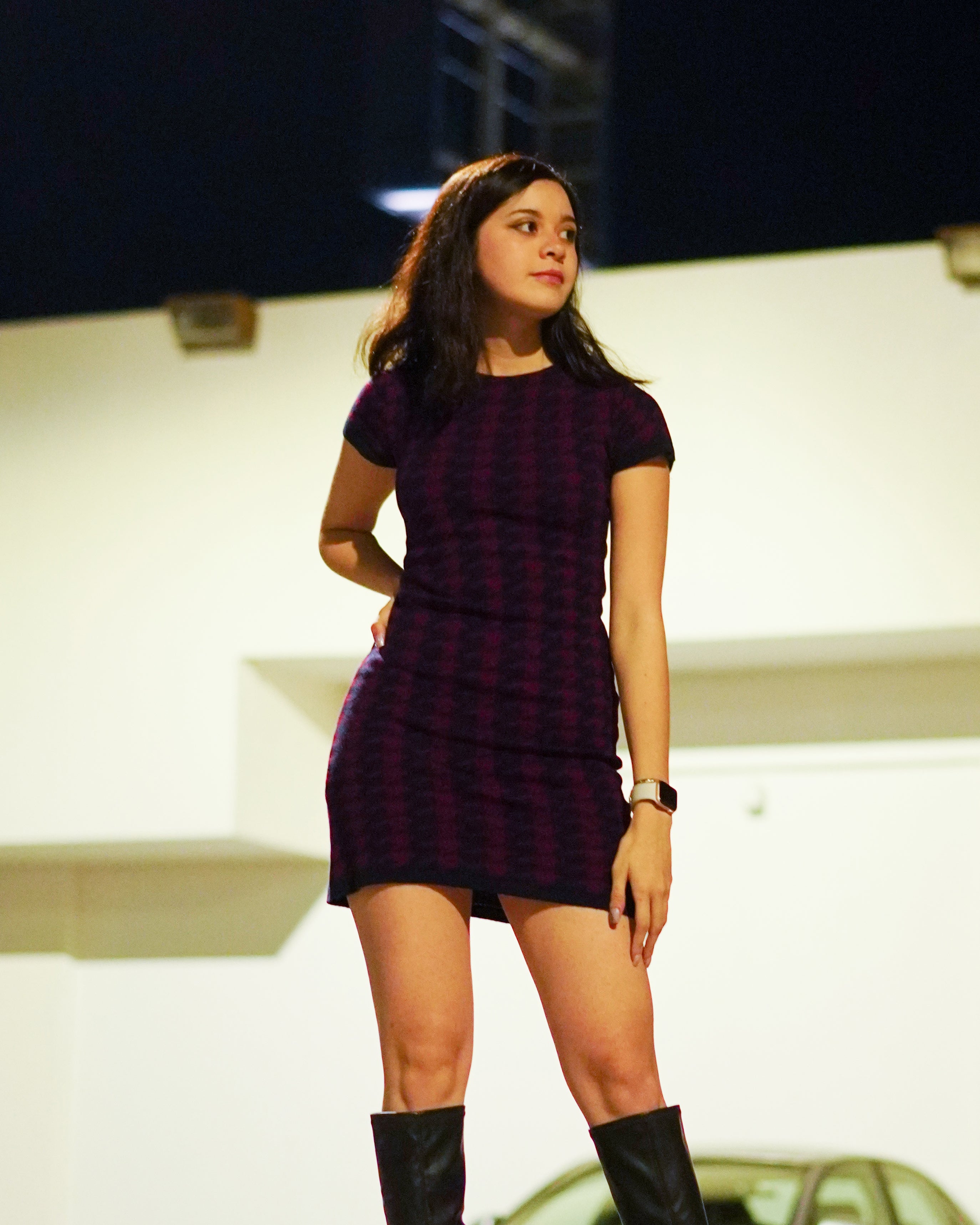 Vestido Pata de Gallo Marino