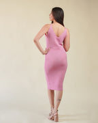 Vestido Rosa Largo