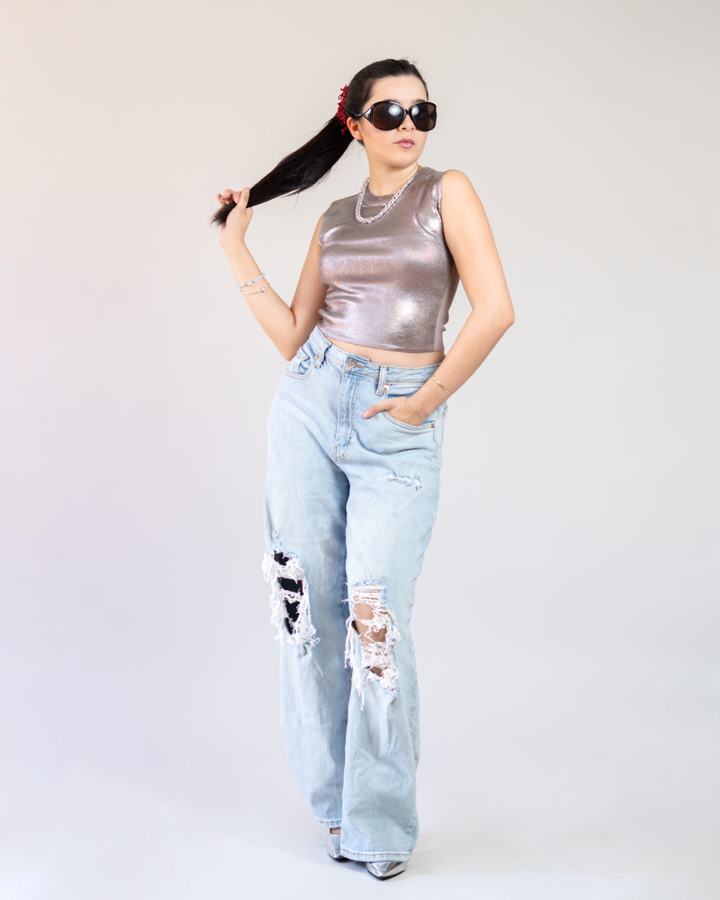 Blusa Metálica