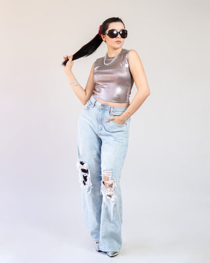 Blusa Metálica