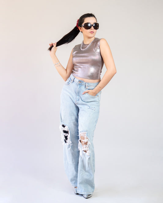 Blusa Metálica