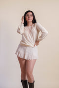 Blusa Escote Bordado
