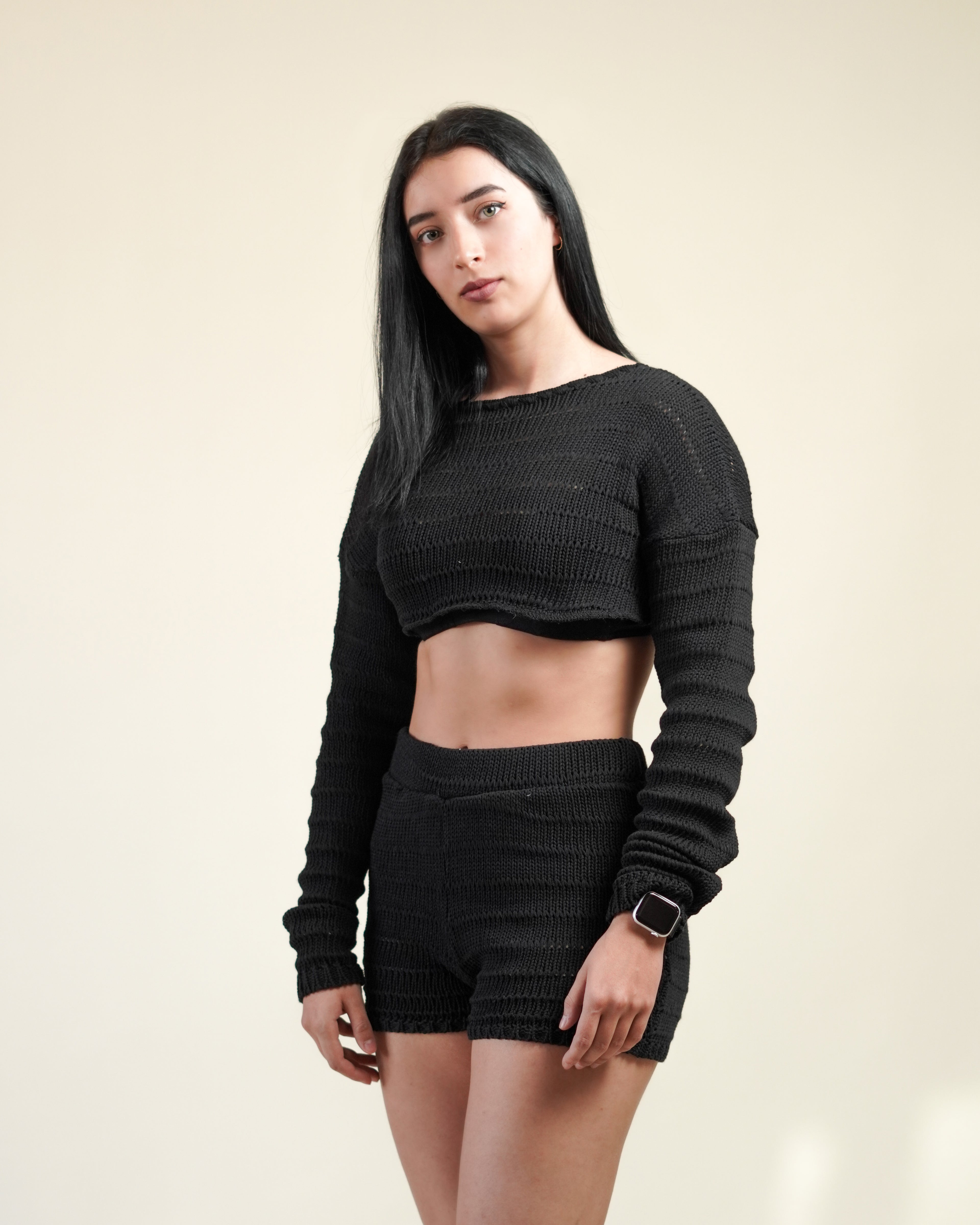 Set Short y Crop Top