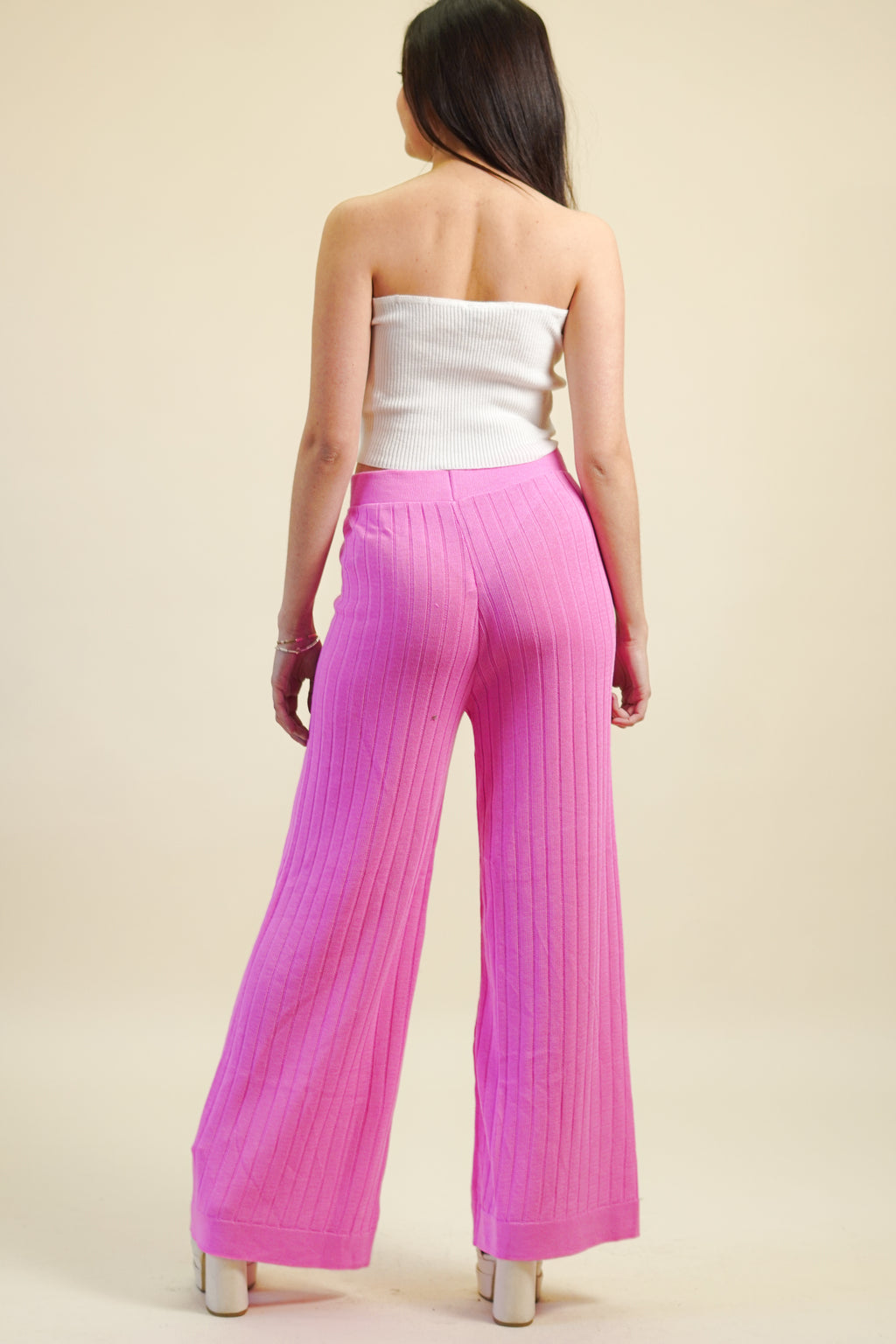 Pantalón Pata de Elefante Tejido