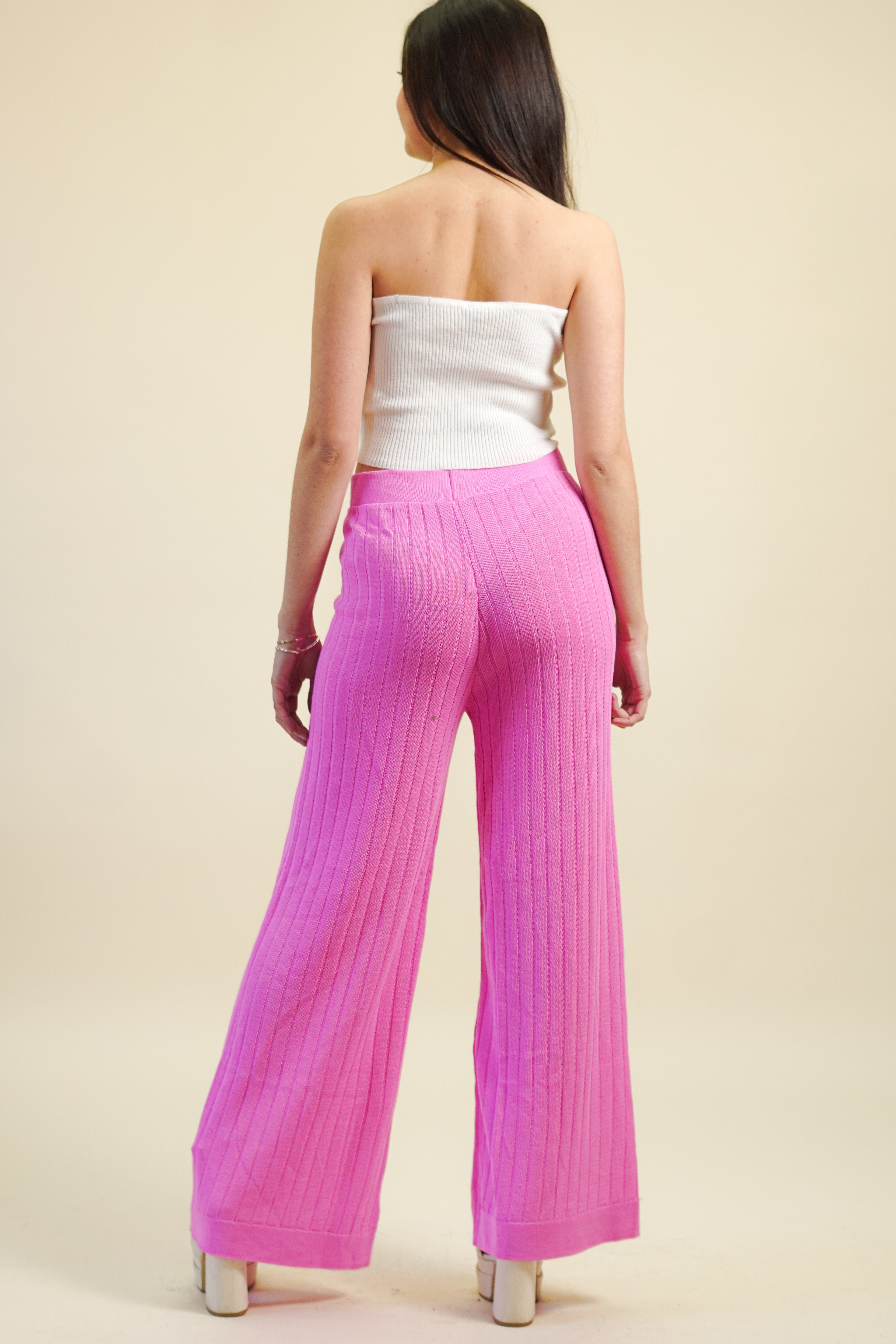 Pantalón Pata de Elefante Tejido