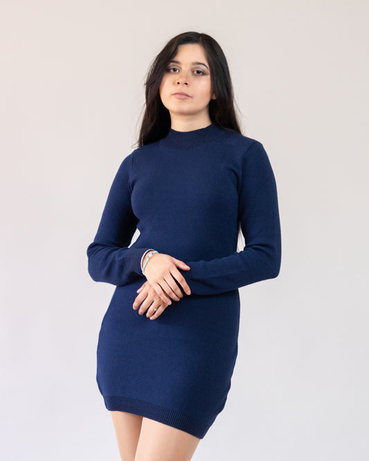 Vestido Corto Manga Larga