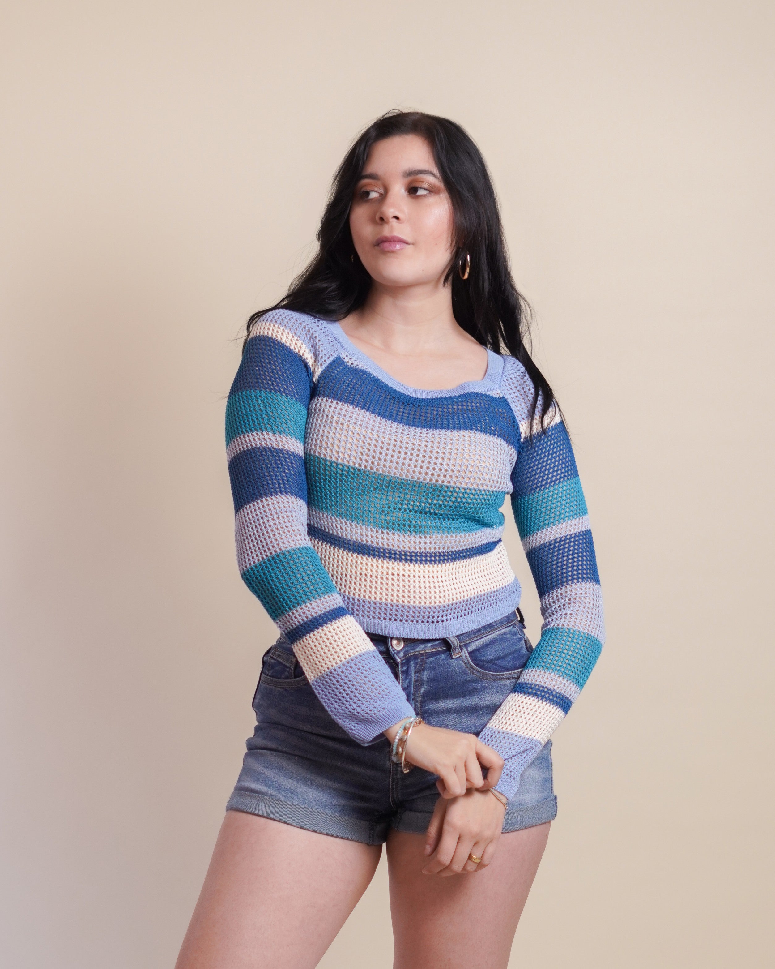 Suéter Calado Blue
