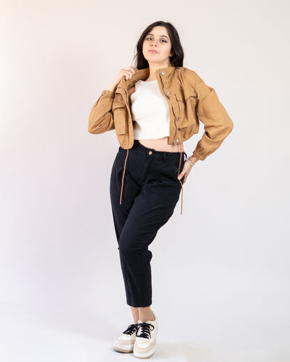 Pantalón Mom Mezclilla