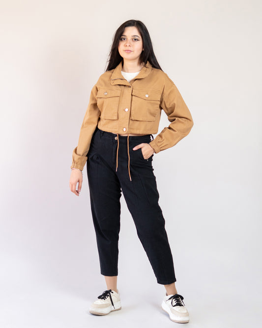 Pantalón Mom Mezclilla