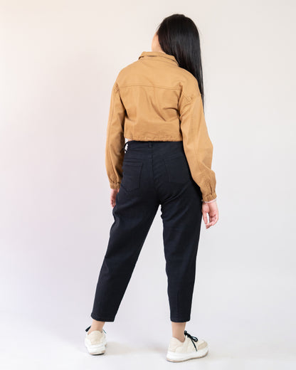 Pantalón Mom Mezclilla