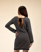 Vestido Corto a Rayas