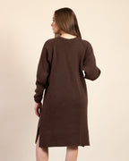 Vestido de Manga Larga Liso