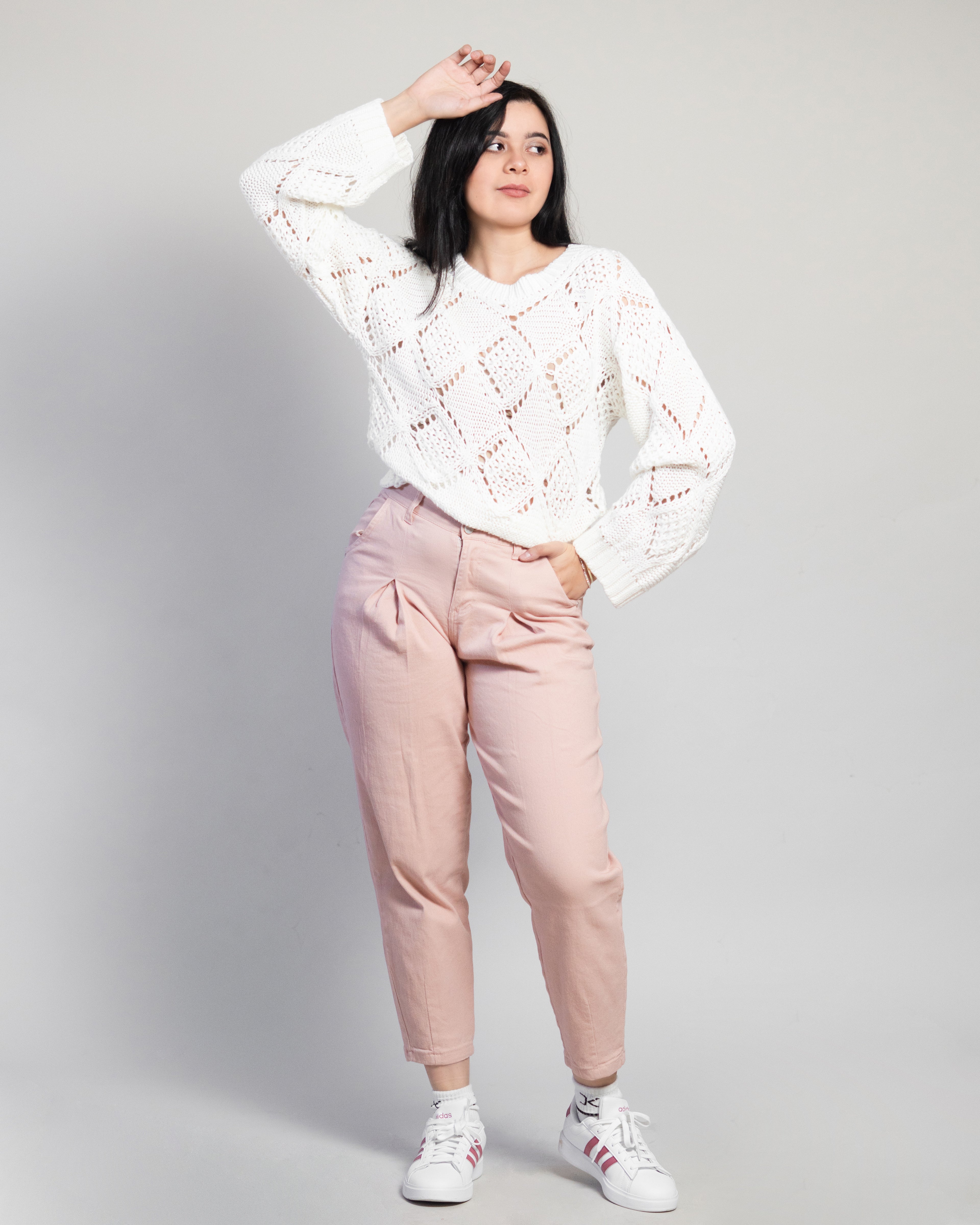 Pantalón Mom Mezclilla