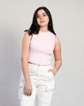 Blusa Rosa Sin Manga
