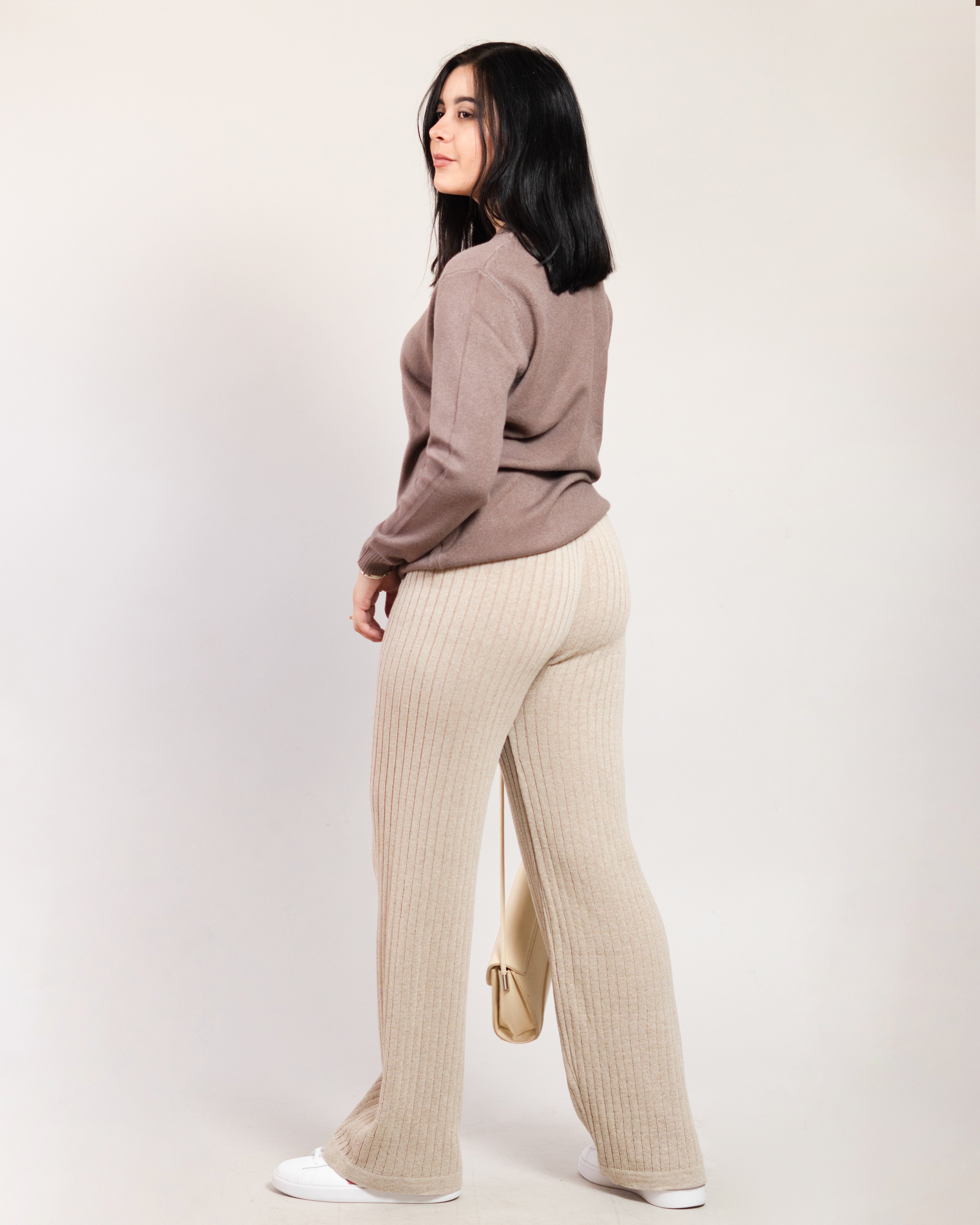 Pantalón Pata de Elefante Tejido