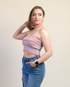 Top con Collar Tejido
