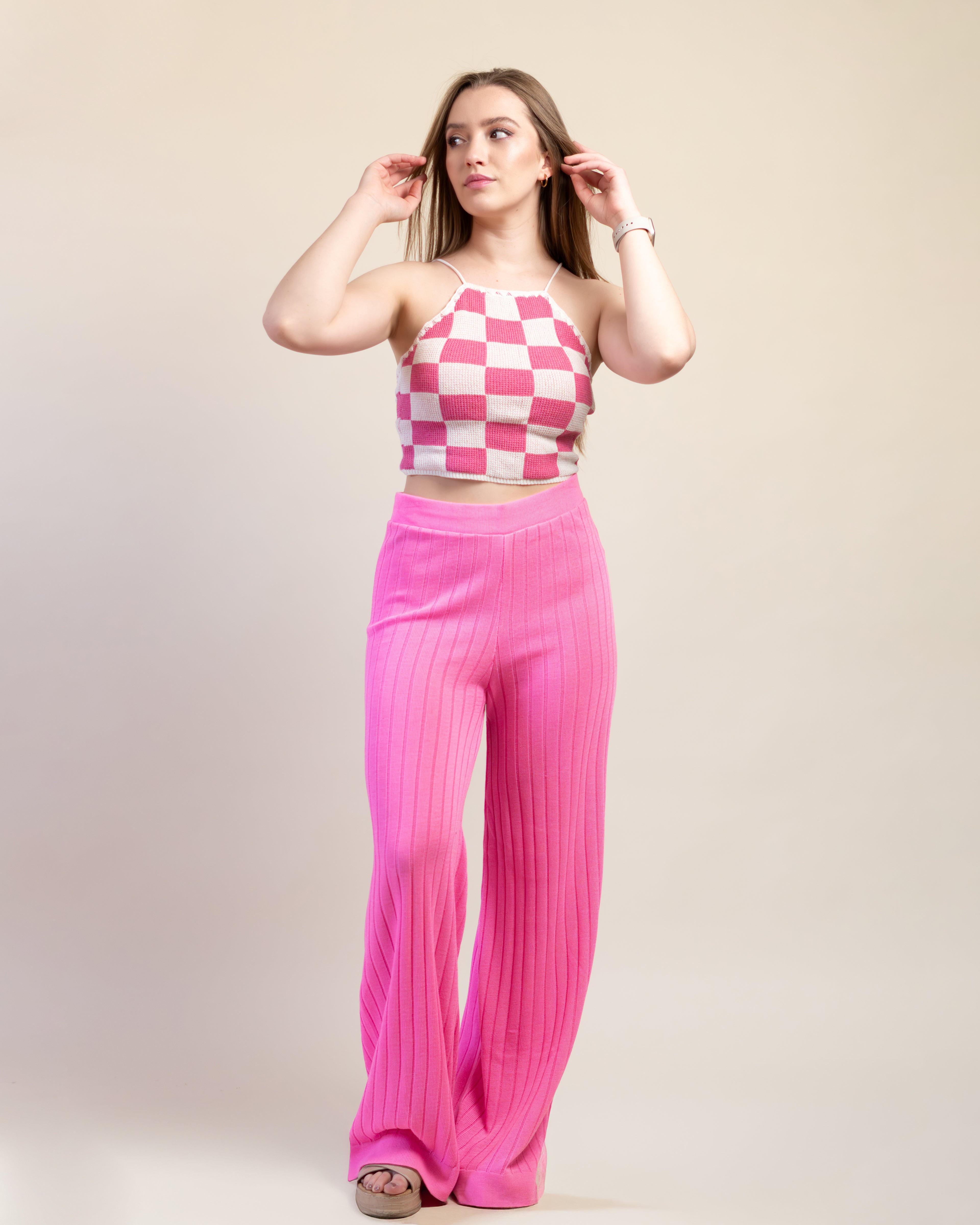 Pantalón Pata de Elefante Tejido