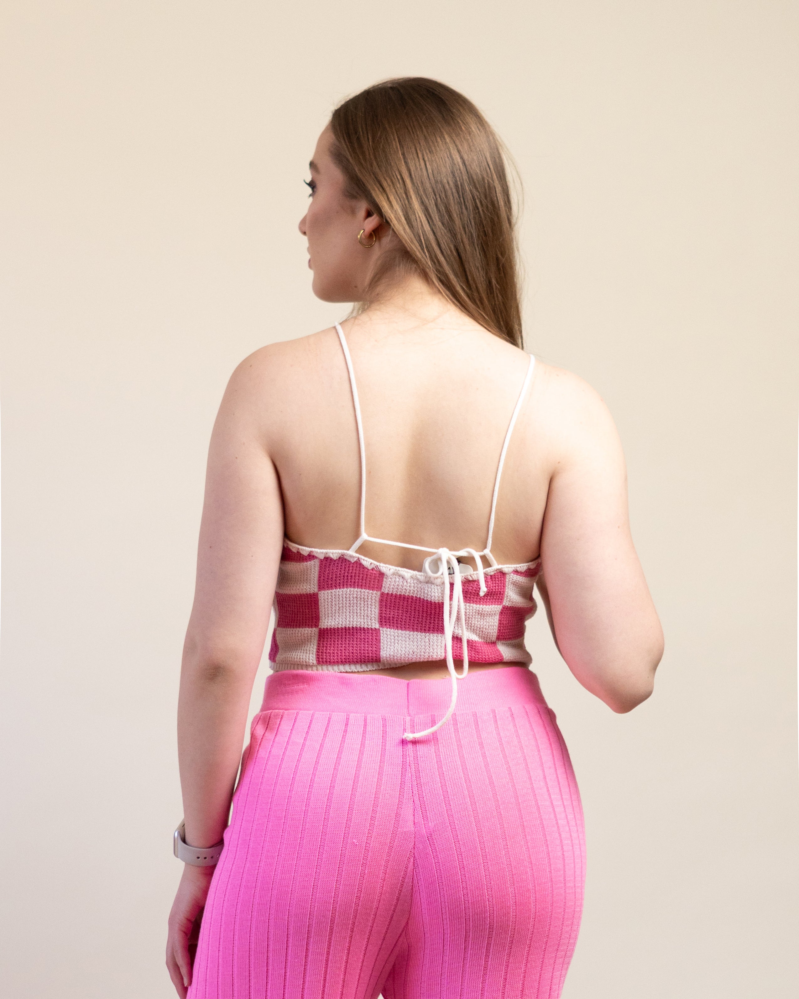 Top Halter Cuadros